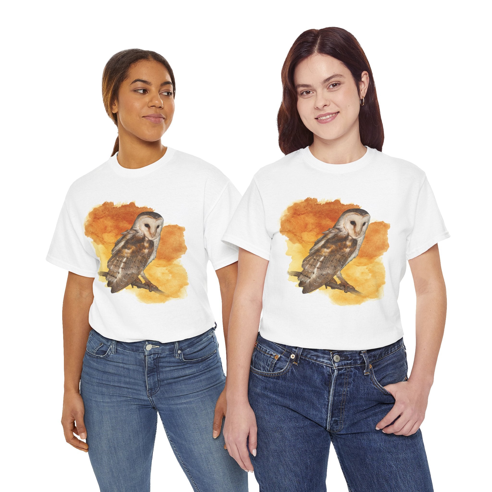 Barn Owl Watercolor Tee — Bird Lover T-Shirt