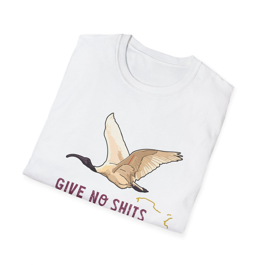 "Give No Shits" Flying Ibis Graphic T-Shirt