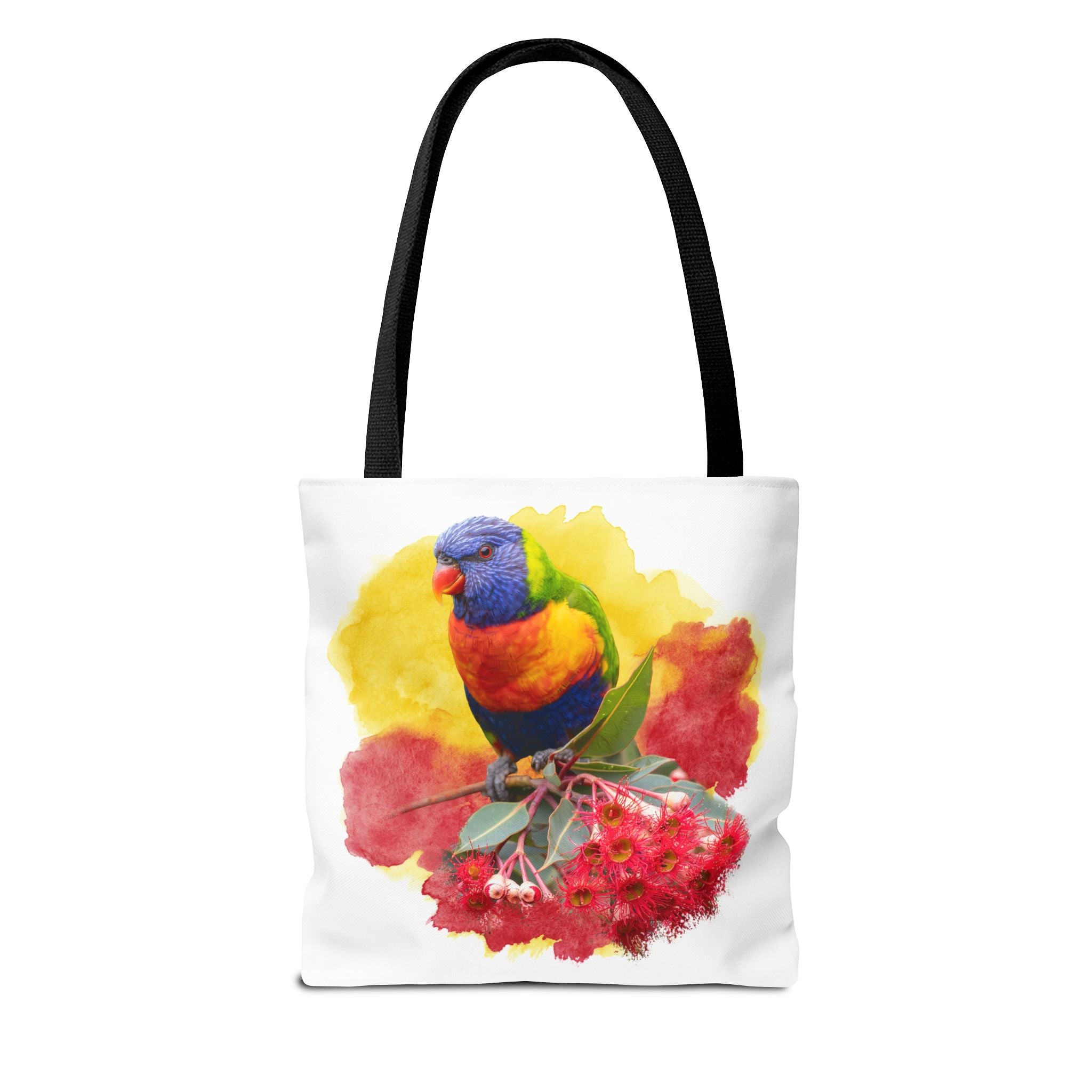 Rainbow Lorikeet Watercolor Tote Bag – Australian Bird Art Shoulder Bag