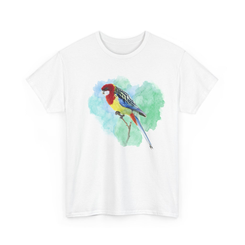 Eastern Rosella Watercolor Tee — Bird Lover T-Shirt