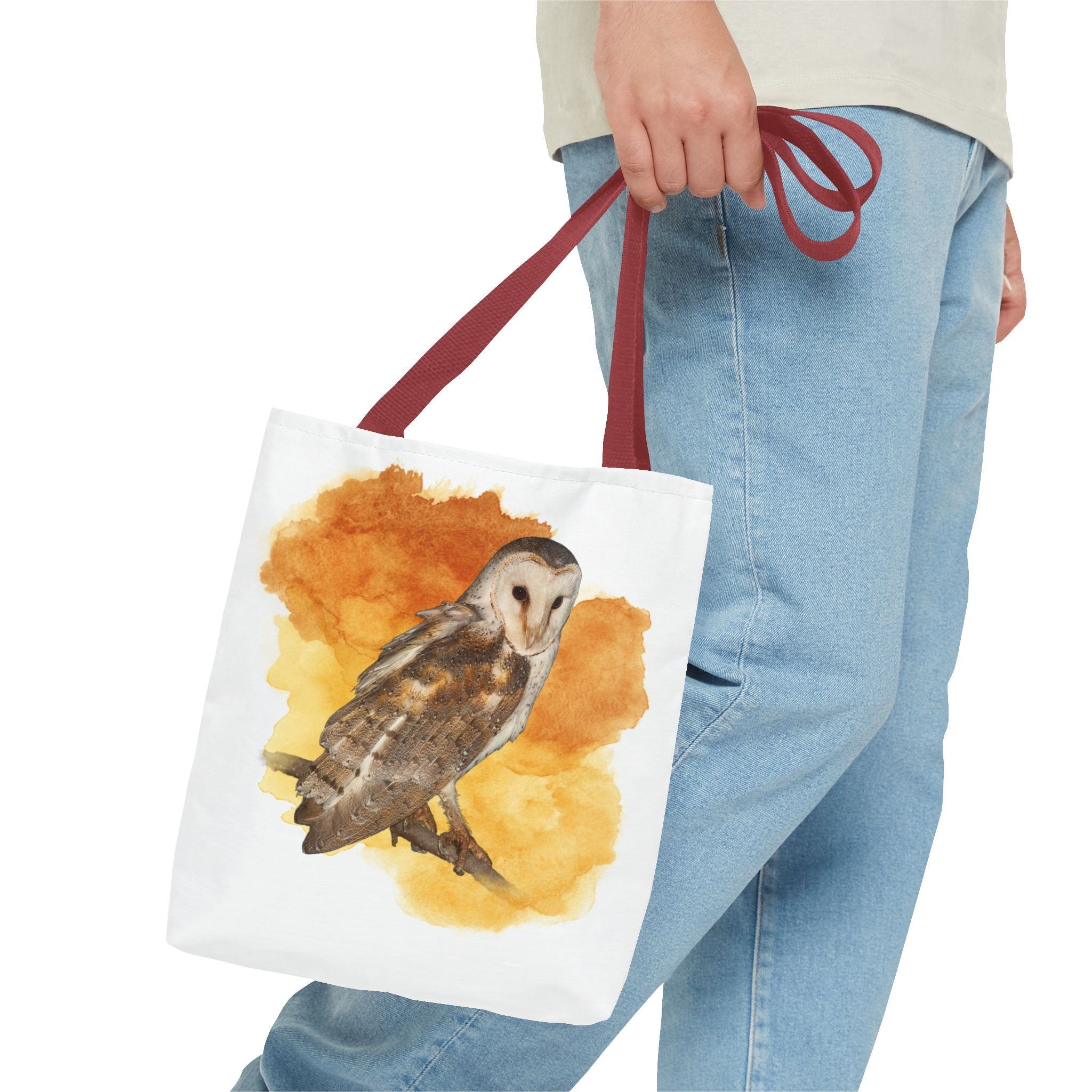 Eastern Barn Owl Watercolor Tote Bag – Australian Bird Art Shoulder Bag