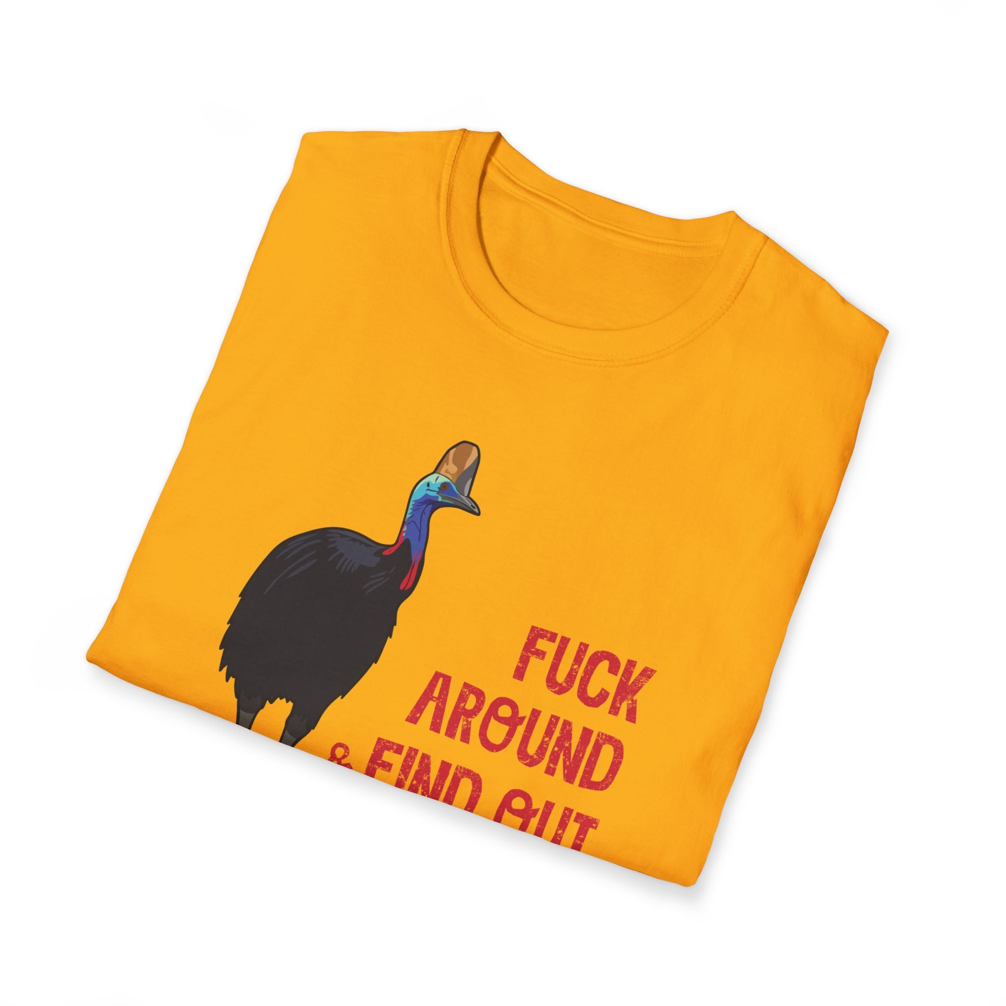 "F#ck Around & Find Out" Cassowary Graphic T-Shirt