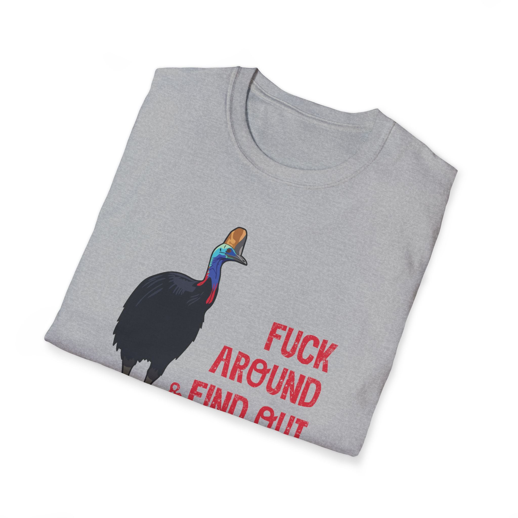 "F#ck Around & Find Out" Cassowary Graphic T-Shirt