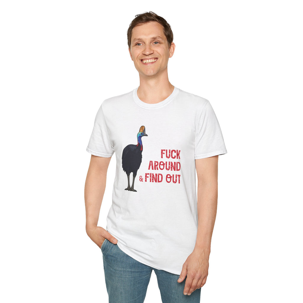 "F#ck Around & Find Out" Cassowary Graphic T-Shirt