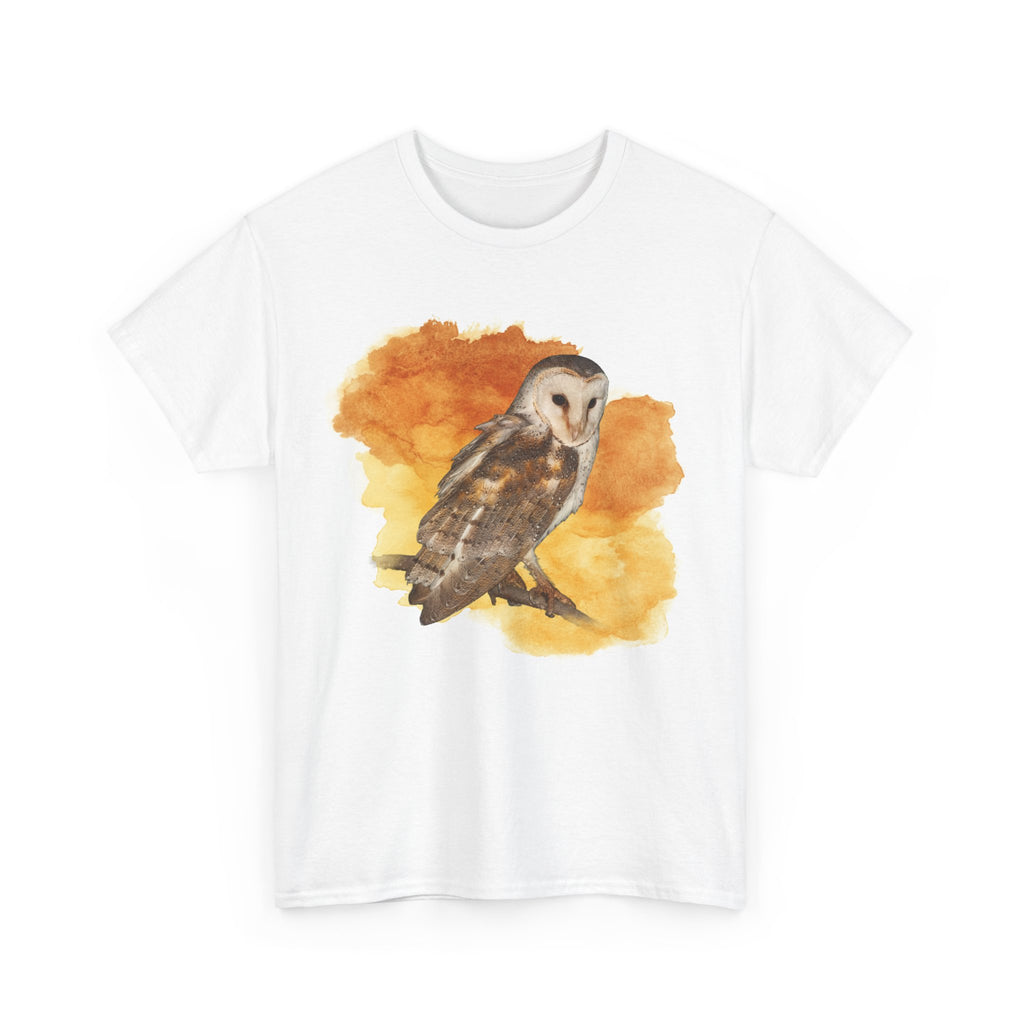 Barn Owl Watercolor Tee — Bird Lover T-Shirt