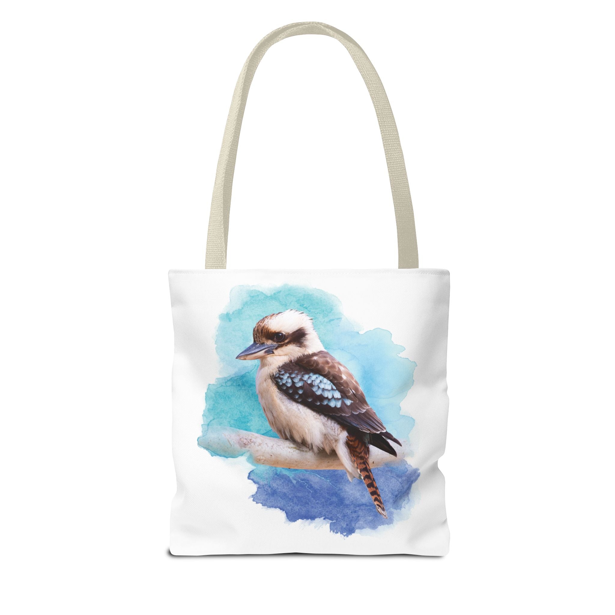 Laughing Kookaburra Watercolor Tote Bag – Australian Bird Art Shoulder Bag