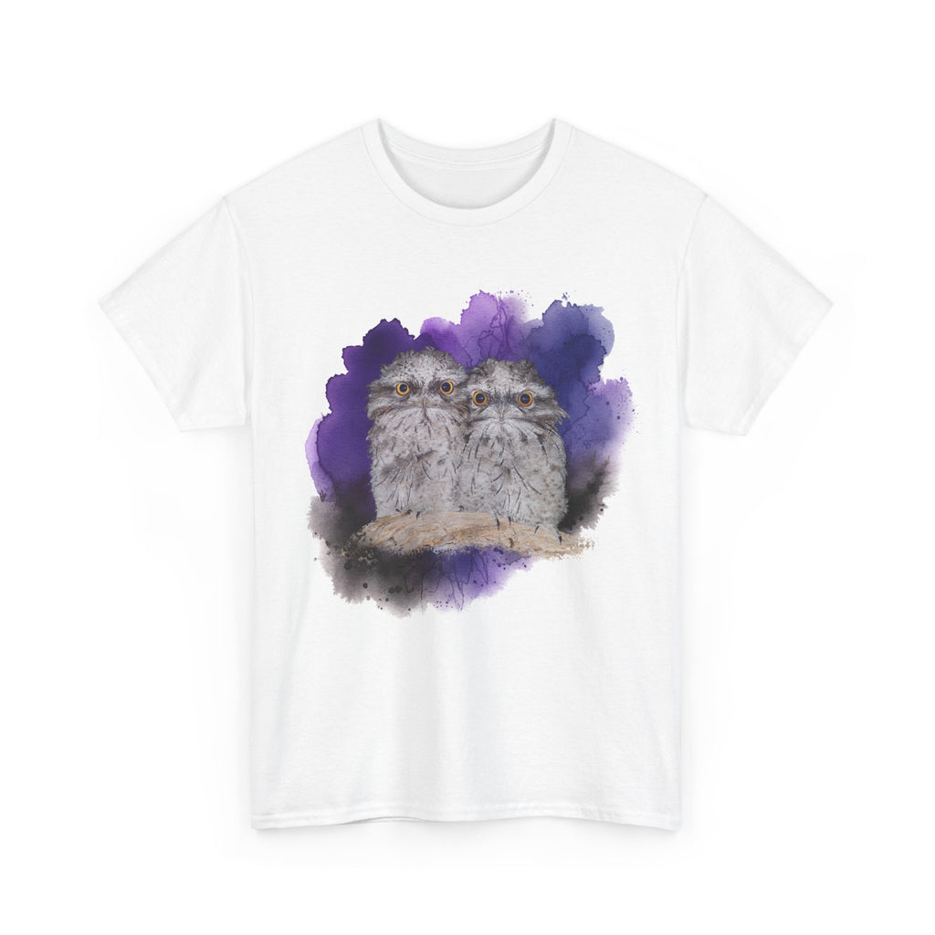 Tawny Frogmouth Watercolor Tee — Bird Lover T-Shirt