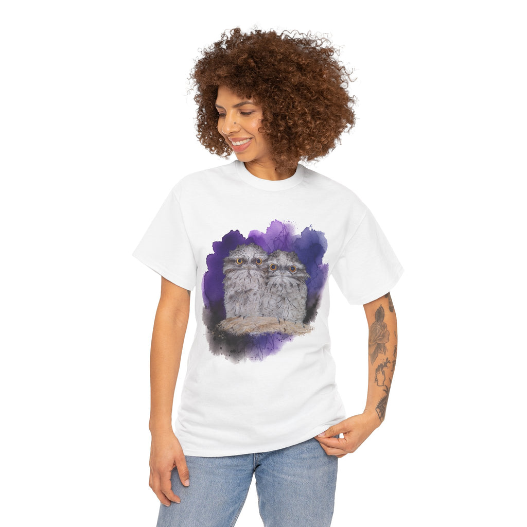 Tawny Frogmouth Watercolor Tee — Bird Lover T-Shirt