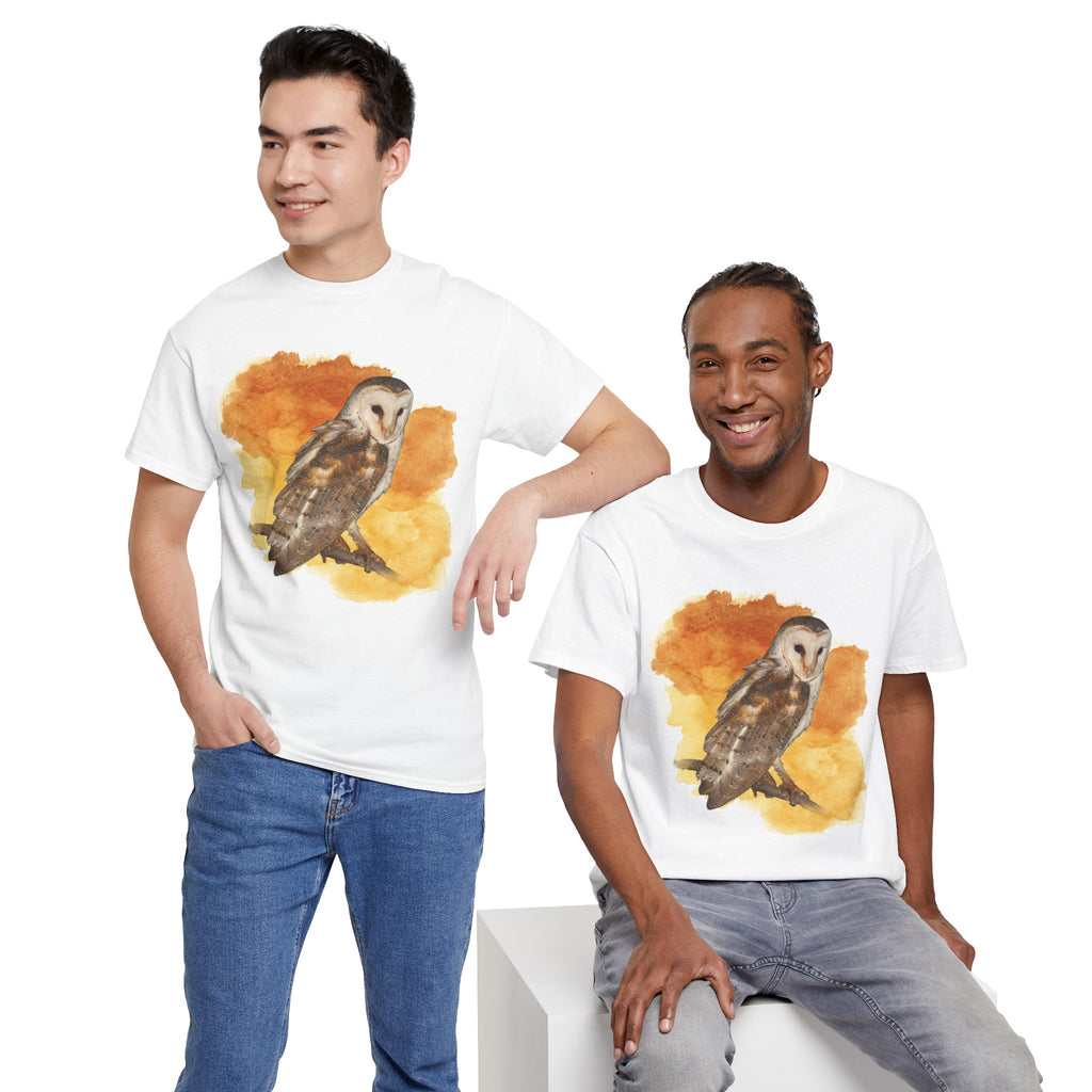 Barn Owl Watercolor Tee — Bird Lover T-Shirt