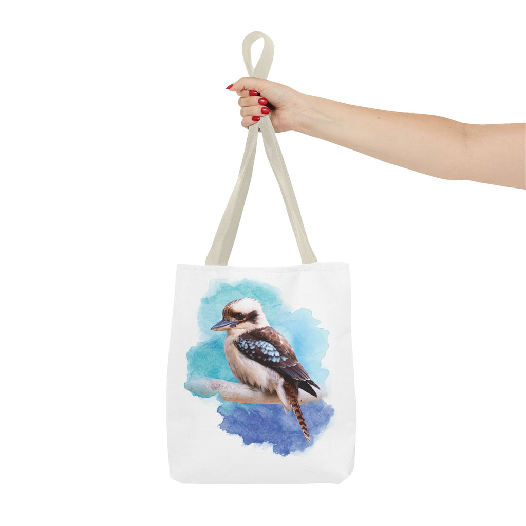 Laughing Kookaburra Watercolor Tote Bag – Australian Bird Art Shoulder Bag