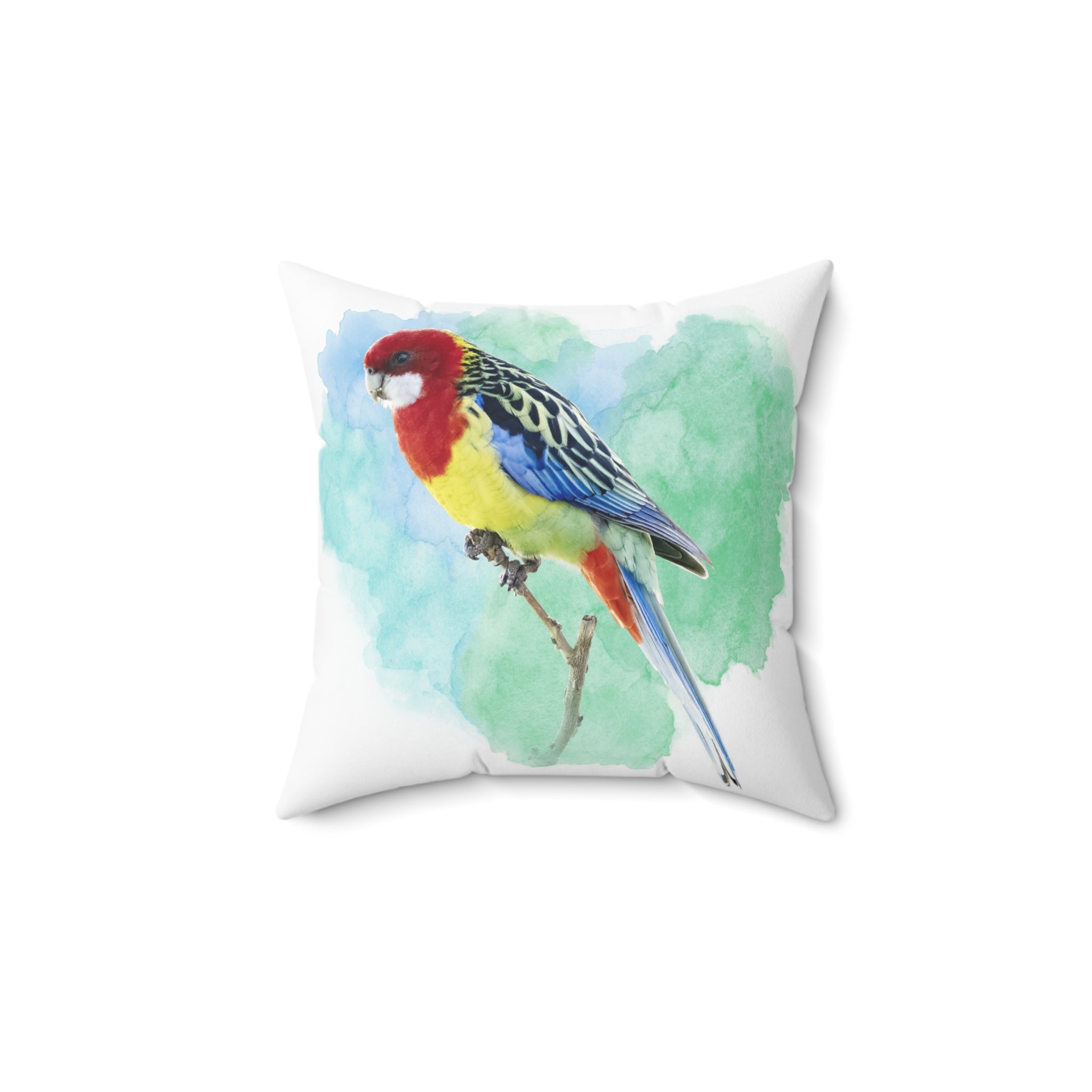 Eastern Rosella Spun Polyester Square Pillow