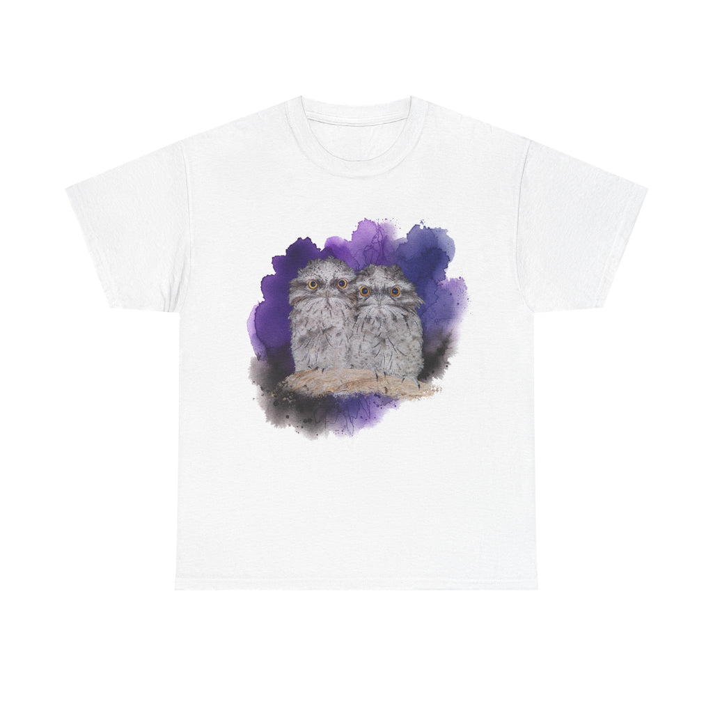 Tawny Frogmouth Watercolor Tee — Bird Lover T-Shirt