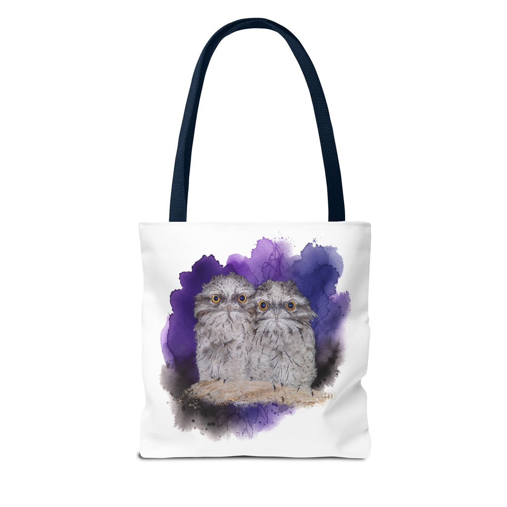Tawny Frogmouth Watercolor Tote Bag – Australian Bird Art Shoulder Bag