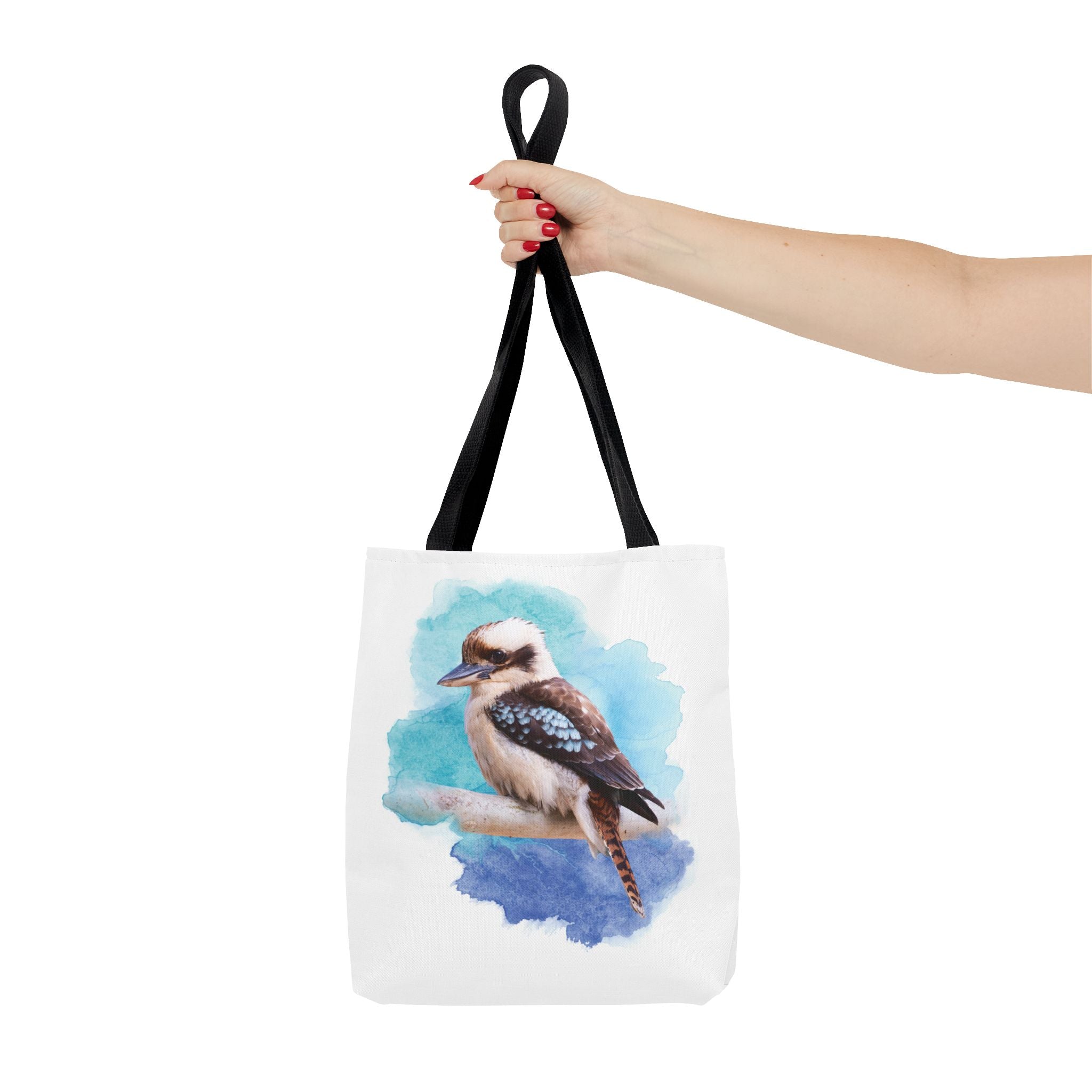 Laughing Kookaburra Watercolor Tote Bag – Australian Bird Art Shoulder Bag