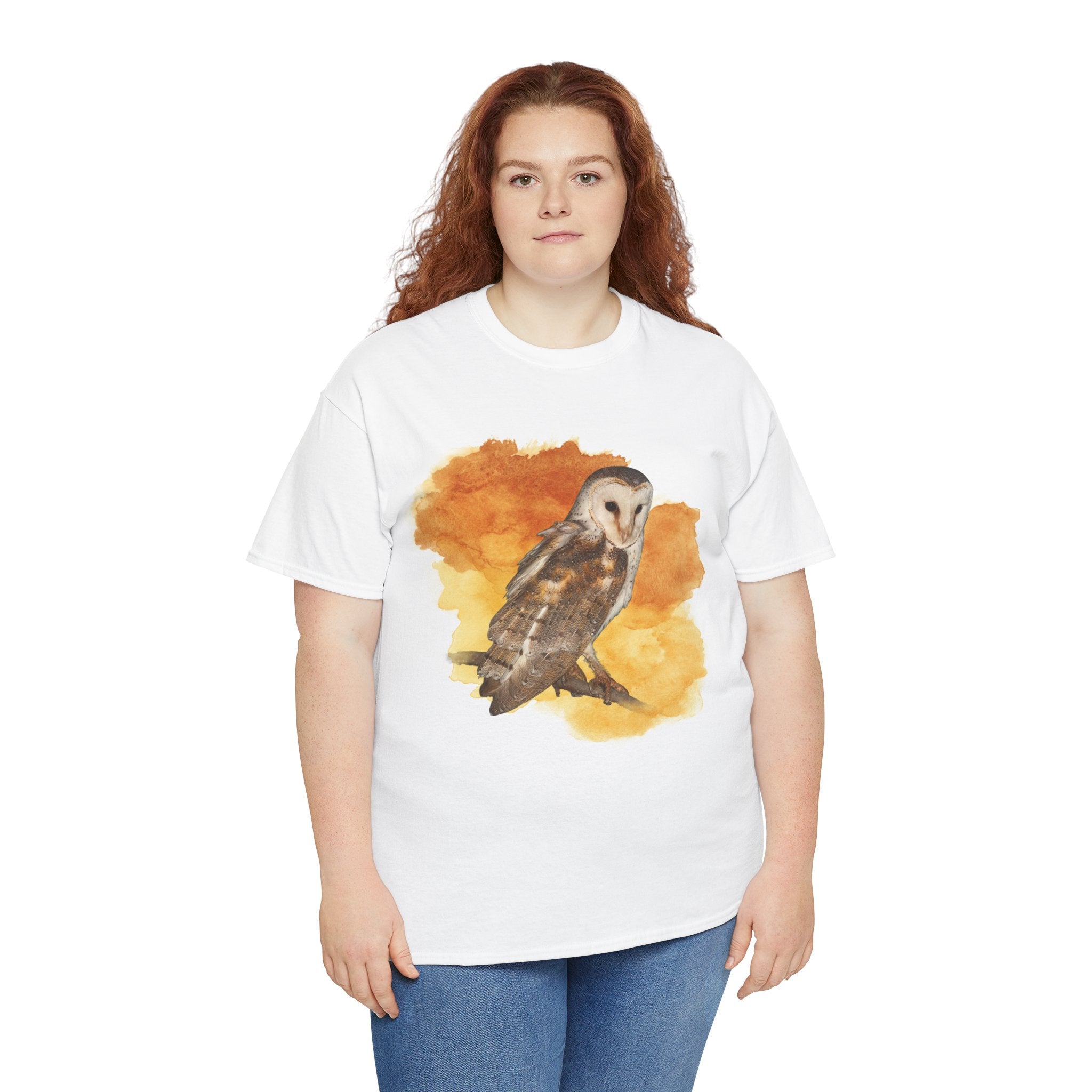 Barn Owl Watercolor Tee — Bird Lover T-Shirt