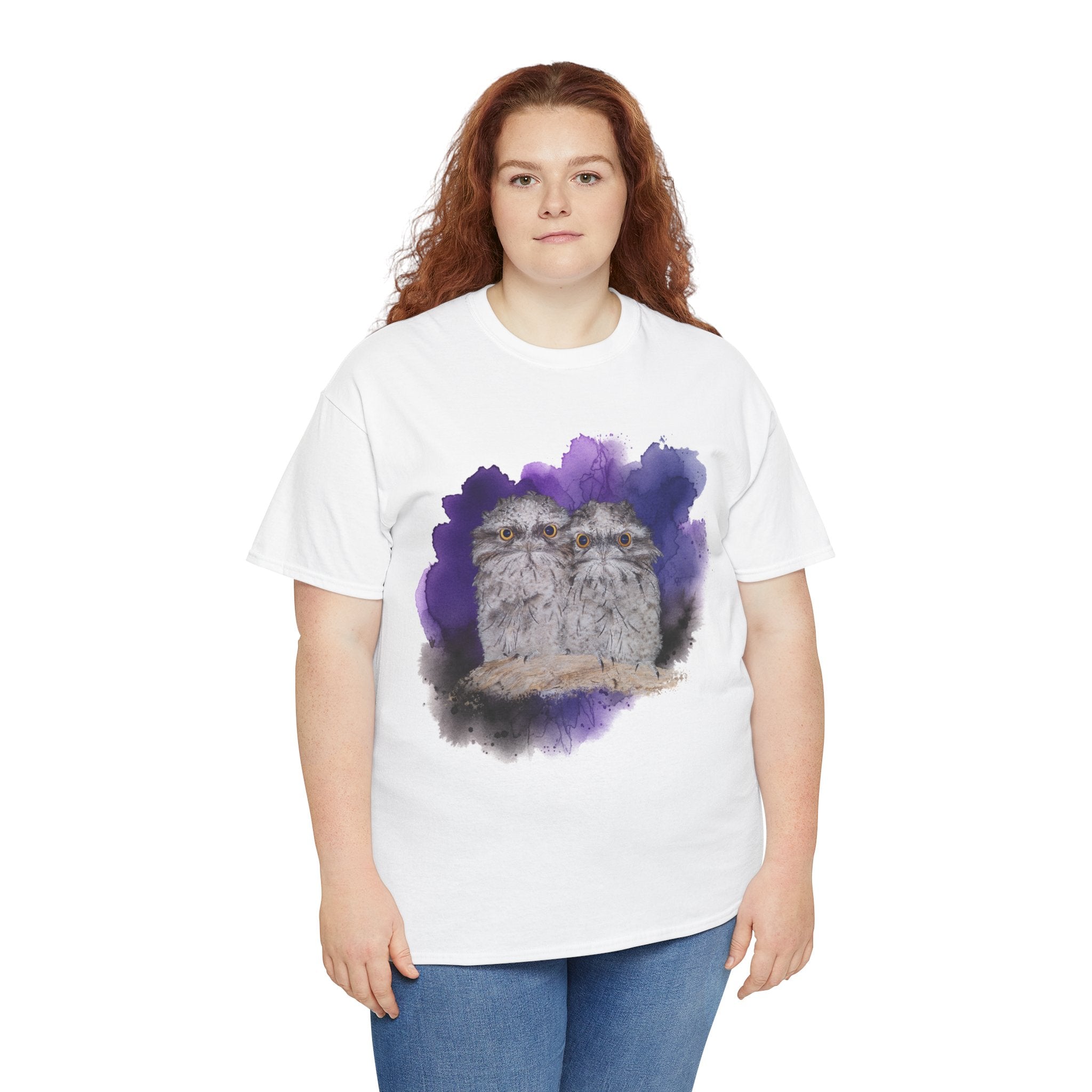 Tawny Frogmouth Watercolor Tee — Bird Lover T-Shirt