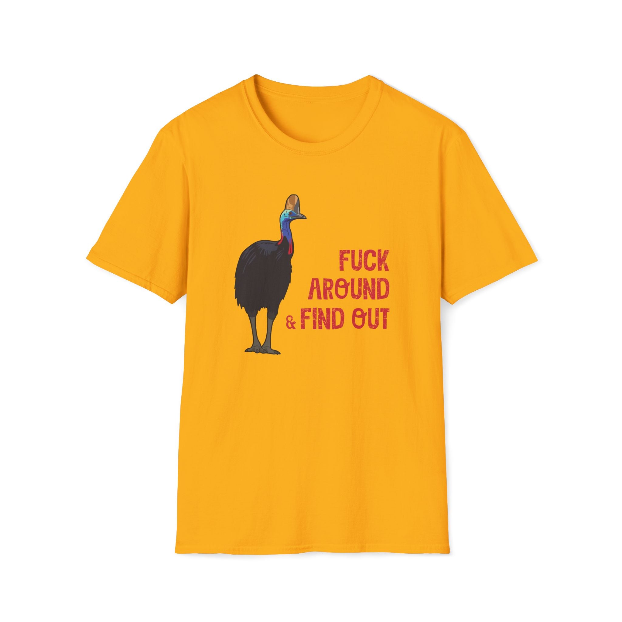"F#ck Around & Find Out" Cassowary Graphic T-Shirt