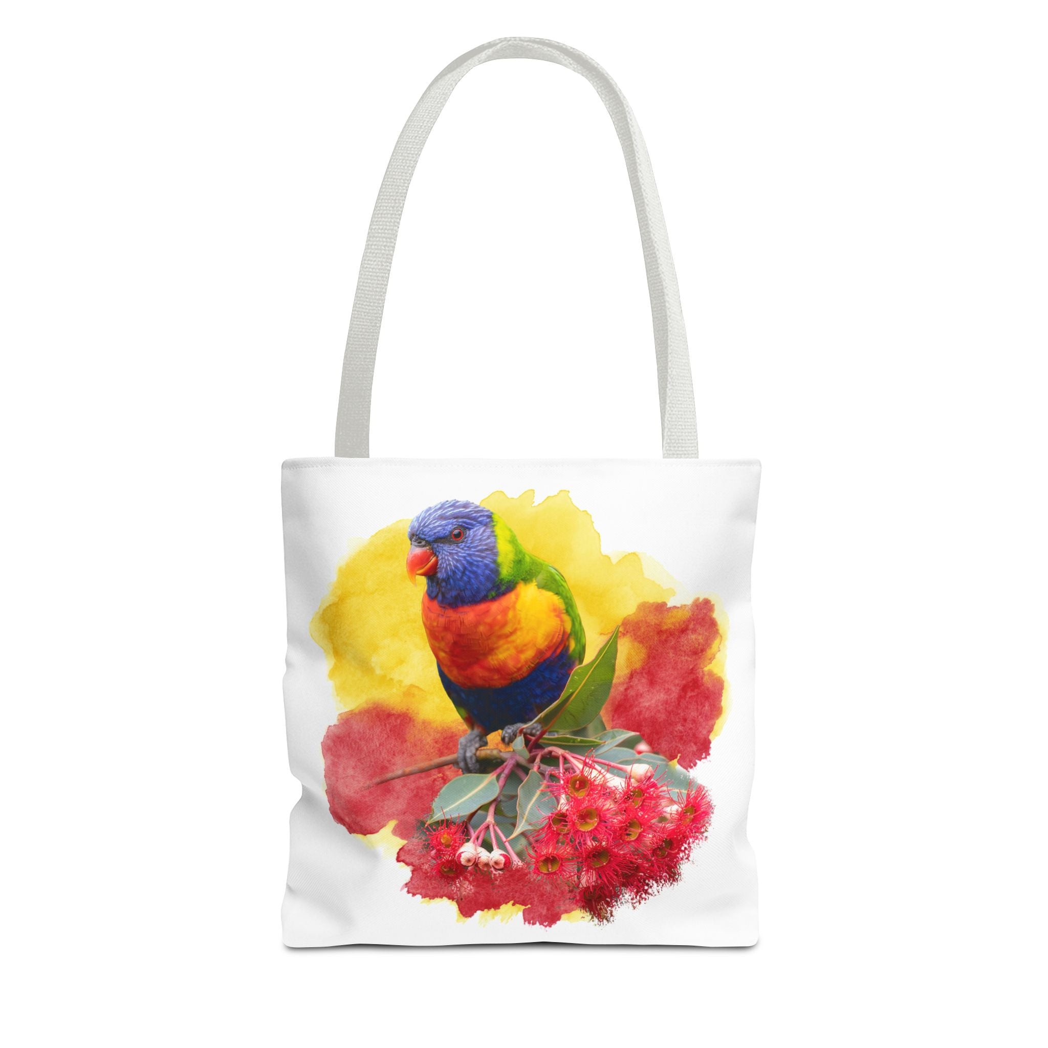 Rainbow Lorikeet Watercolor Tote Bag – Australian Bird Art Shoulder Bag