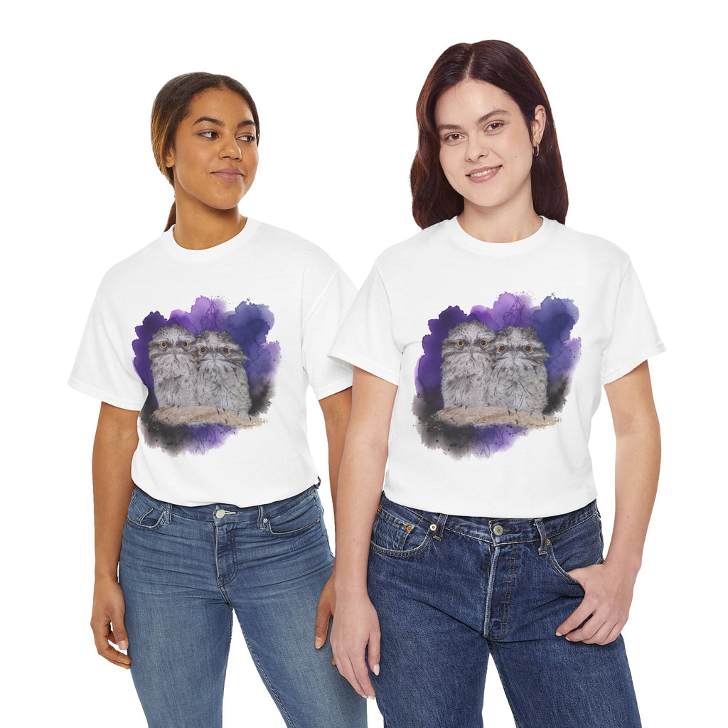Tawny Frogmouth Watercolor Tee — Bird Lover T-Shirt