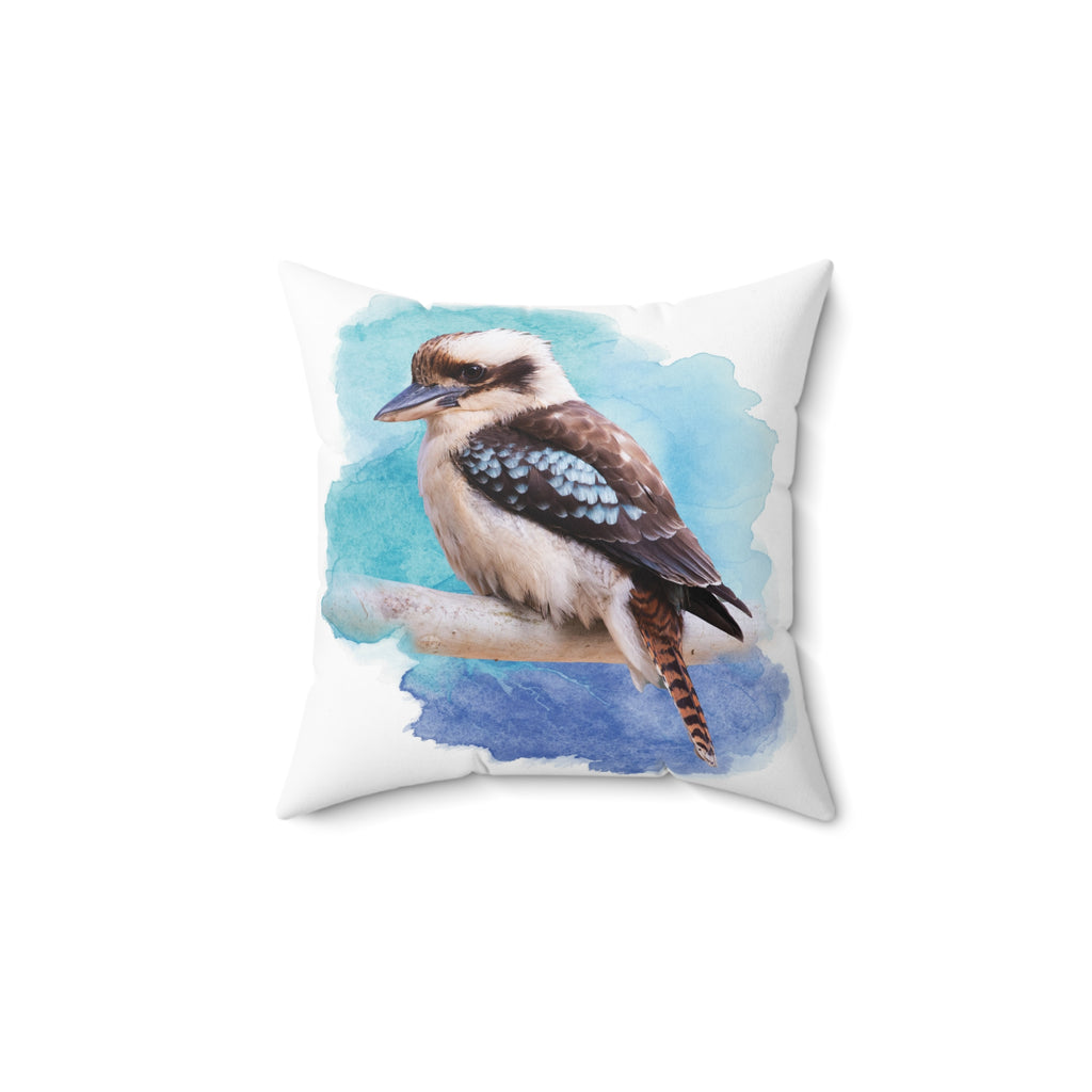 Laughing Kookaburra Spun Polyester Square Pillow