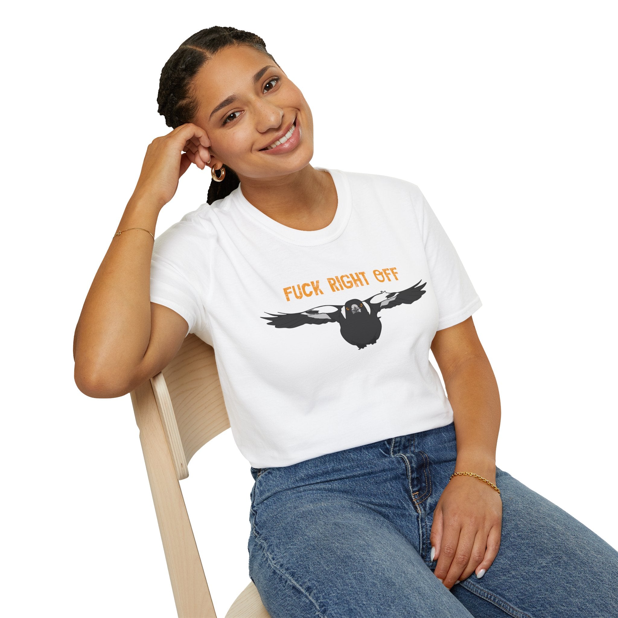 "F#ck Right Off" Magpie Swoop | Graphic T-Shirt