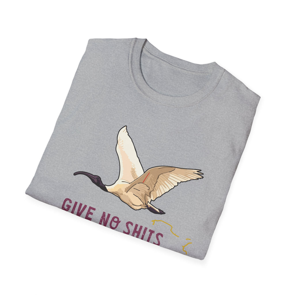 "Give No Shits" Flying Ibis Graphic T-Shirt