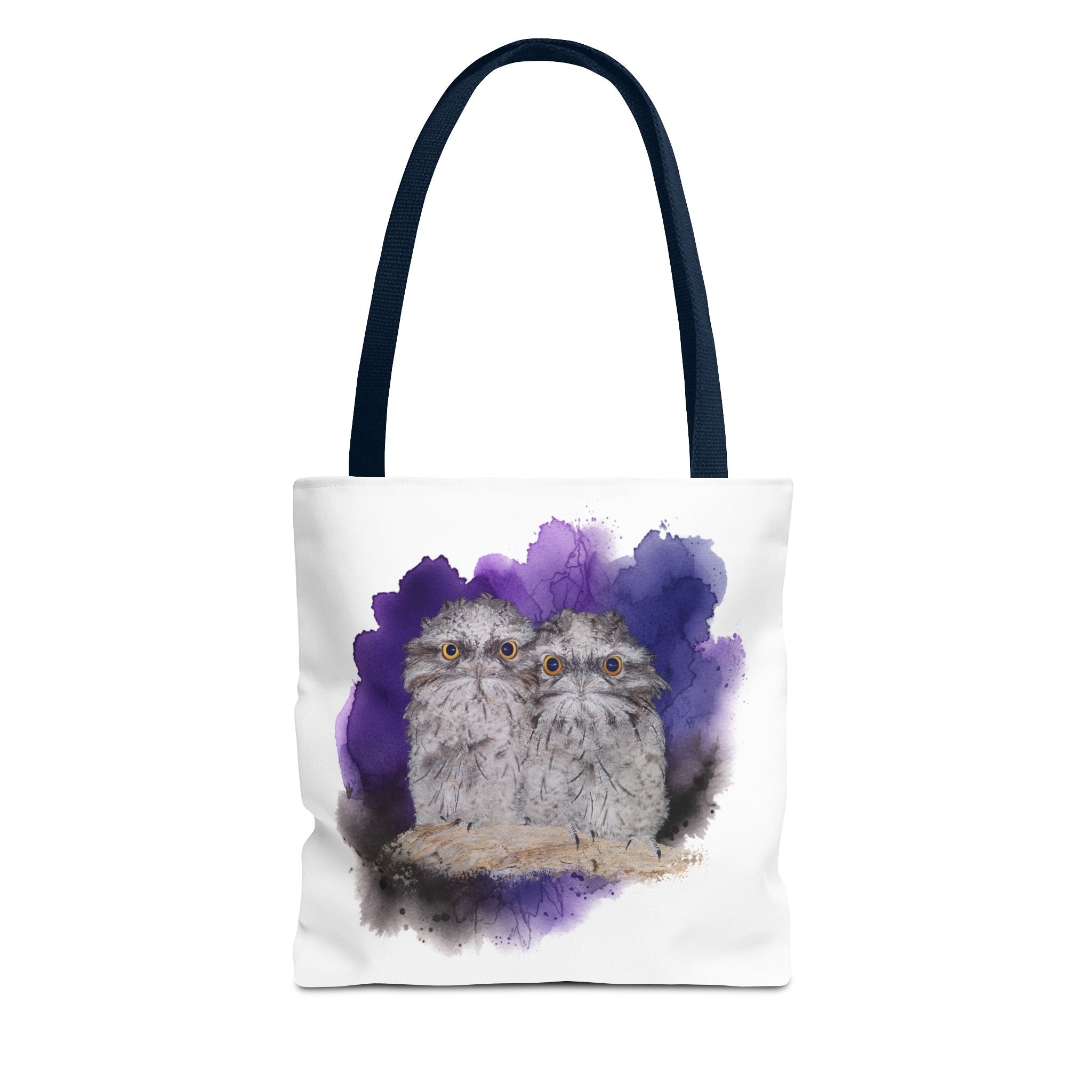 Tawny Frogmouth Watercolor Tote Bag – Australian Bird Art Shoulder Bag