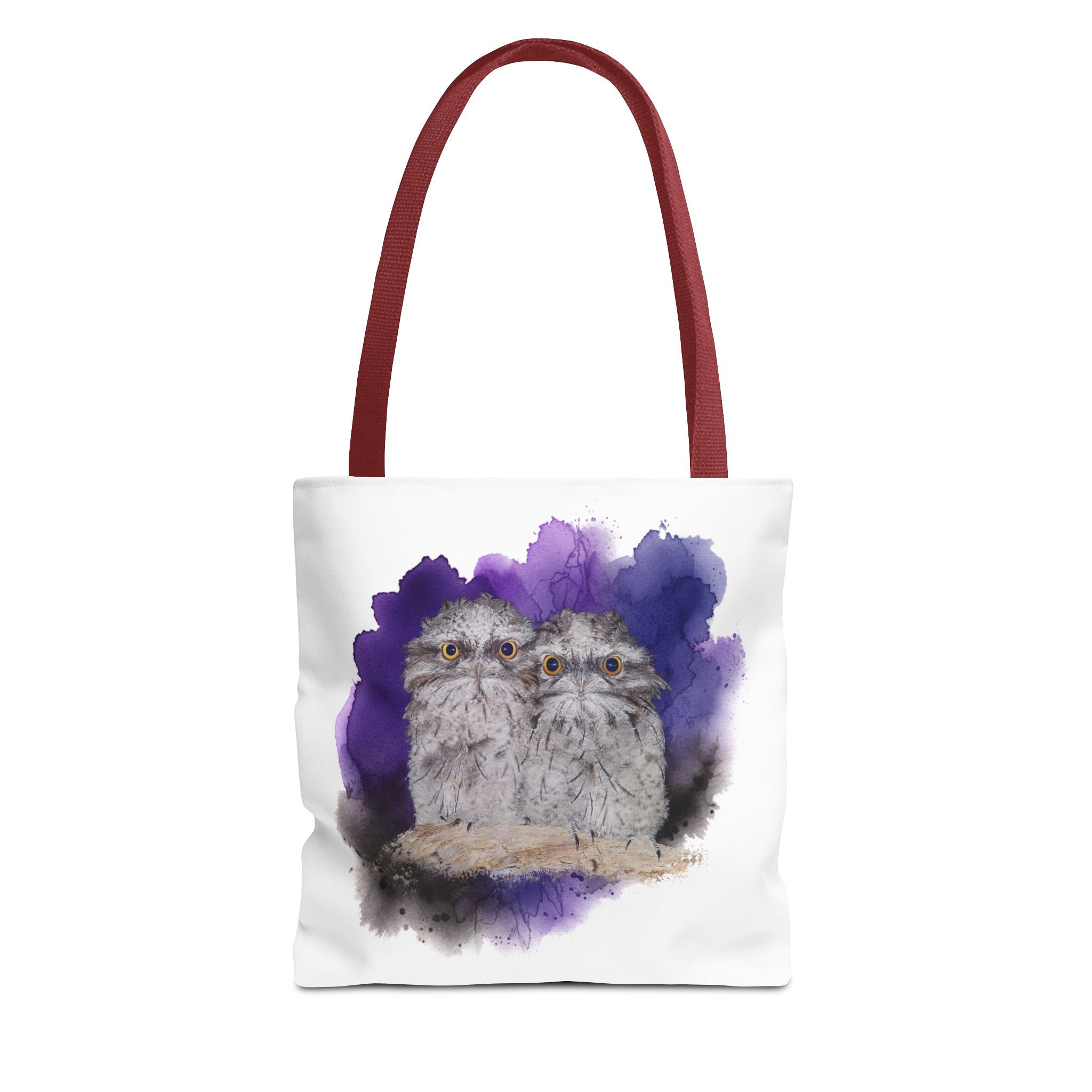 Tawny Frogmouth Watercolor Tote Bag – Australian Bird Art Shoulder Bag