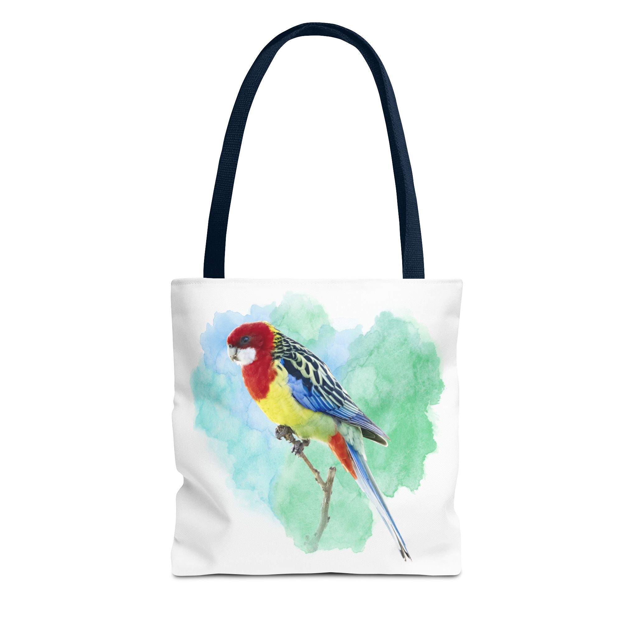Eastern Rosella Watercolor Tote Bag – Australian Bird Art Shoulder Bag