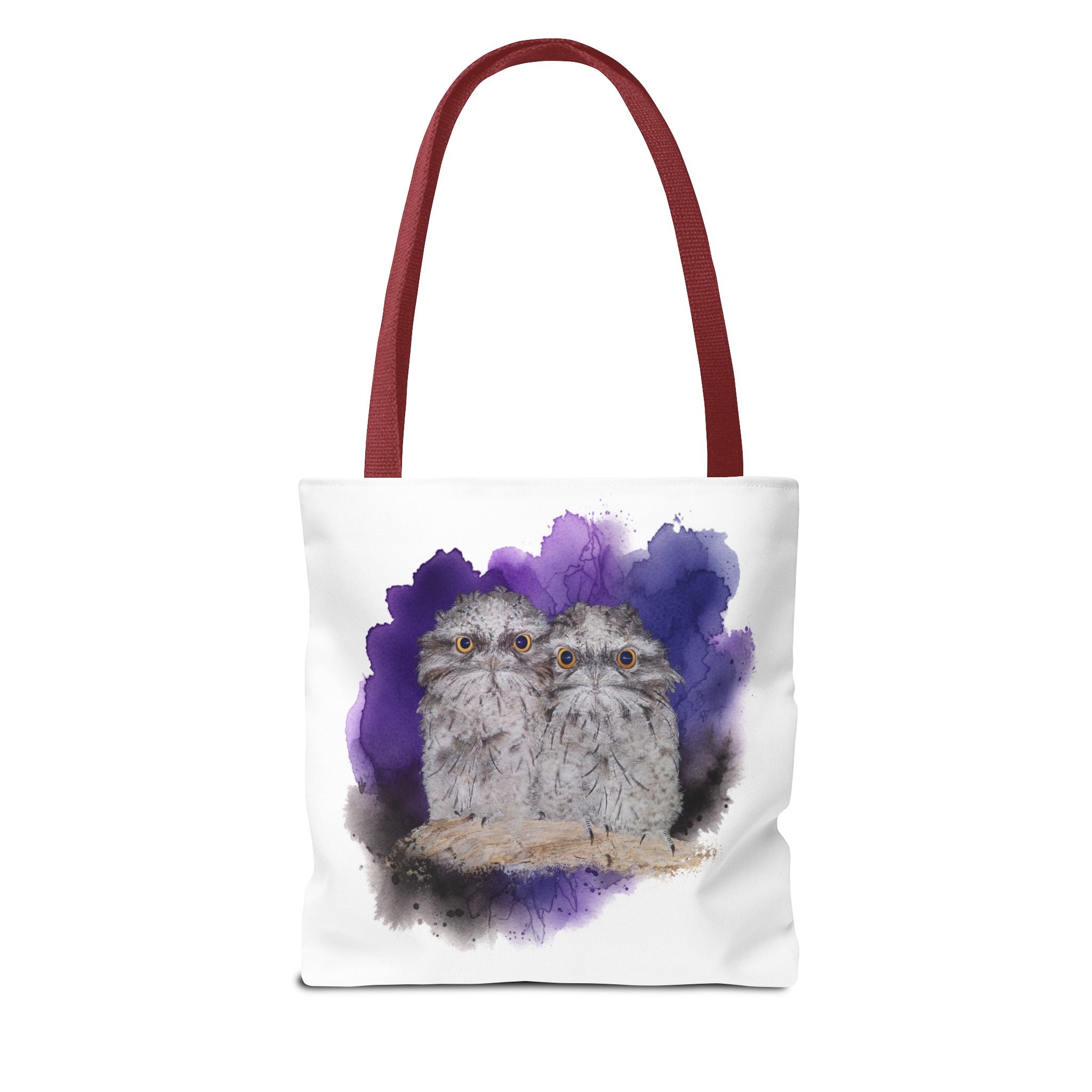 Tawny Frogmouth Watercolor Tote Bag – Australian Bird Art Shoulder Bag