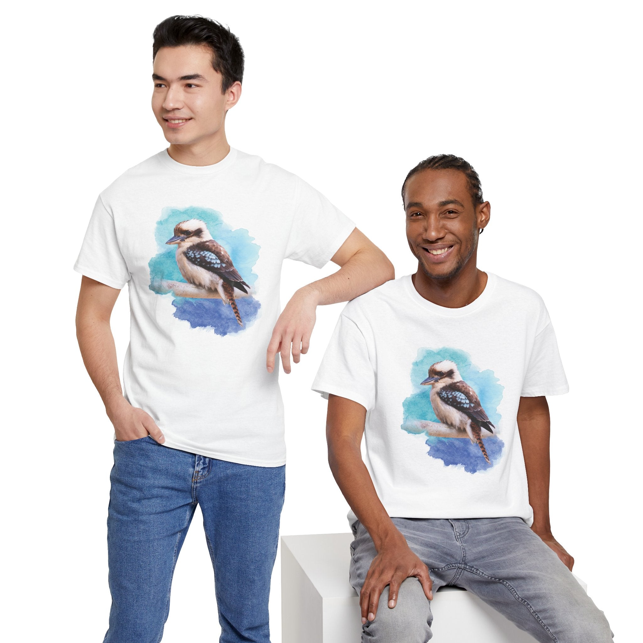 Kookaburra Watercolor Tee — Bird Lover T-Shirt