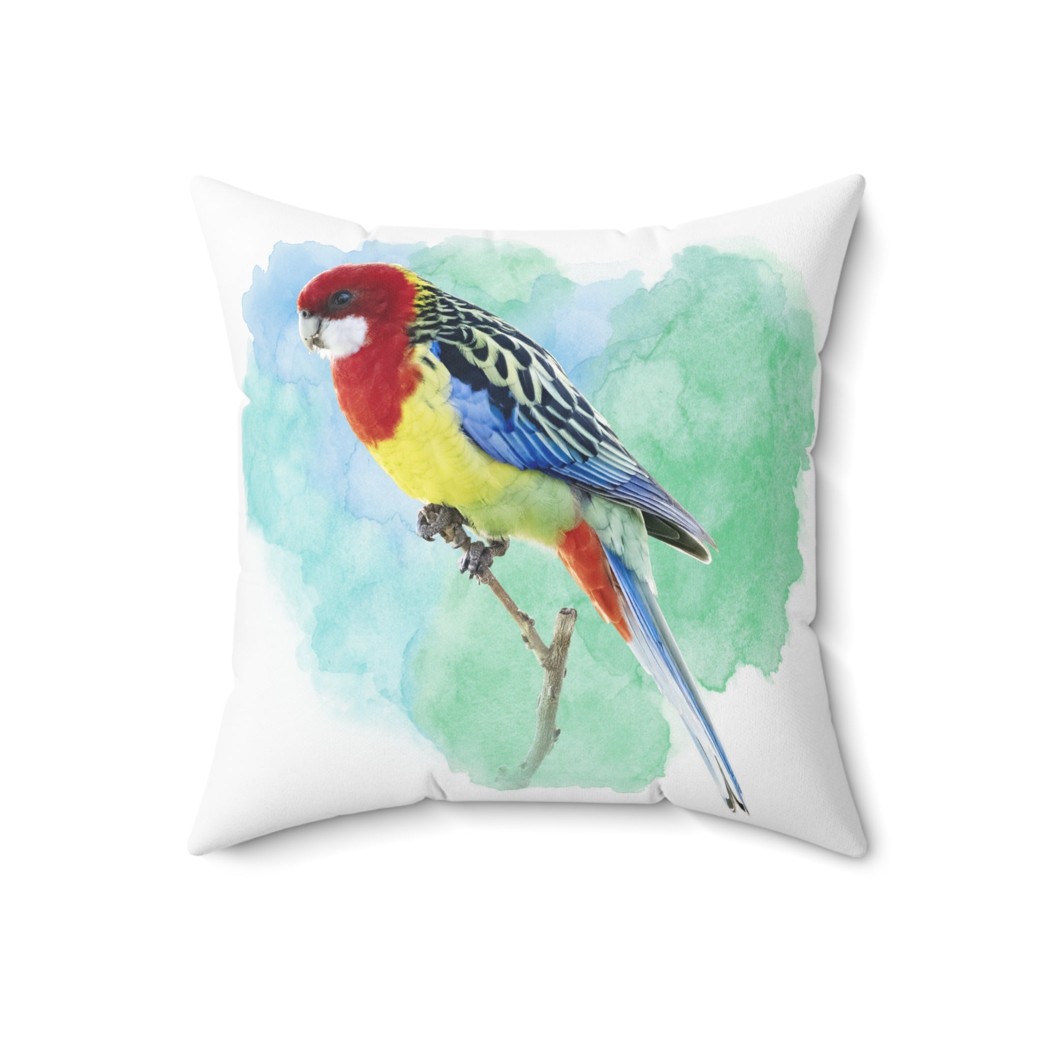 Eastern Rosella Spun Polyester Square Pillow