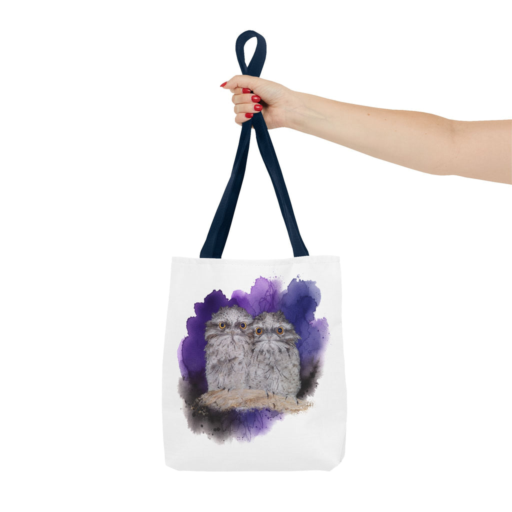 Tawny Frogmouth Watercolor Tote Bag – Australian Bird Art Shoulder Bag