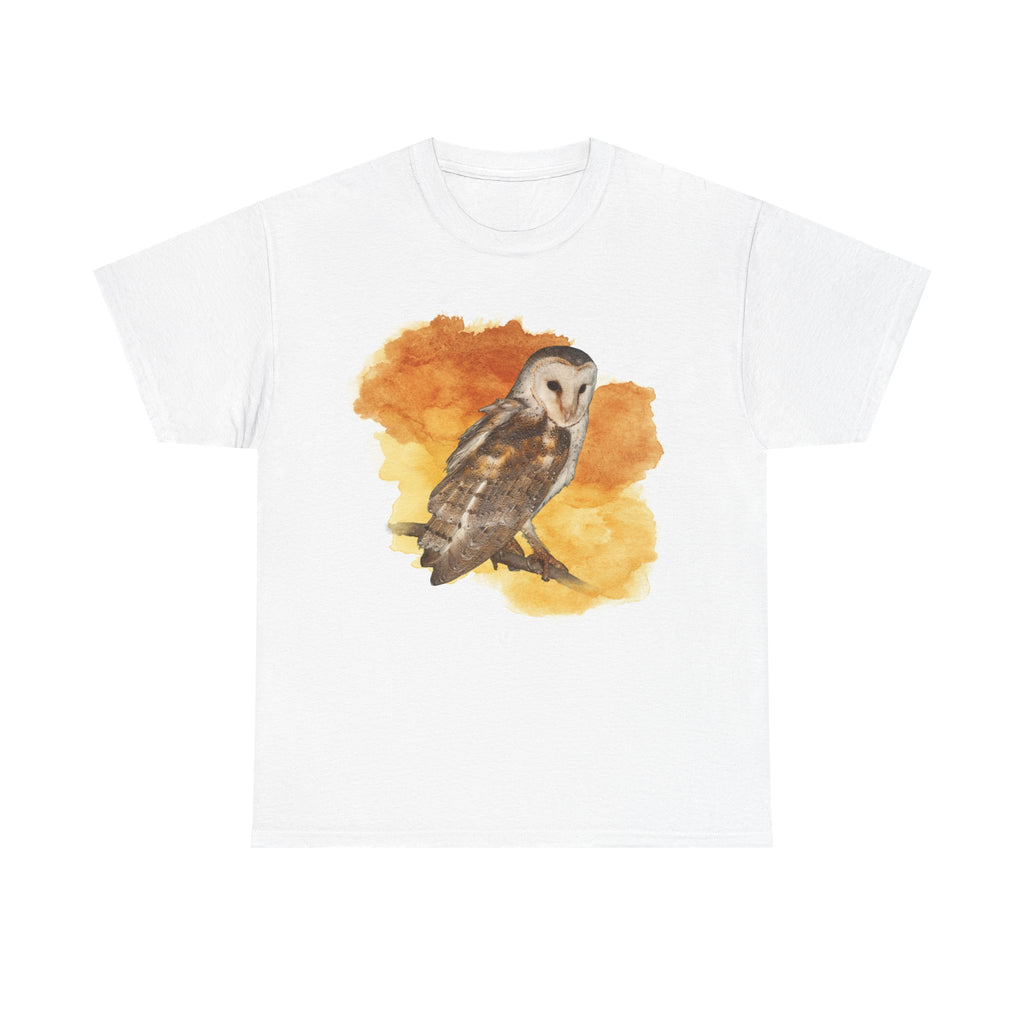 Barn Owl Watercolor Tee — Bird Lover T-Shirt