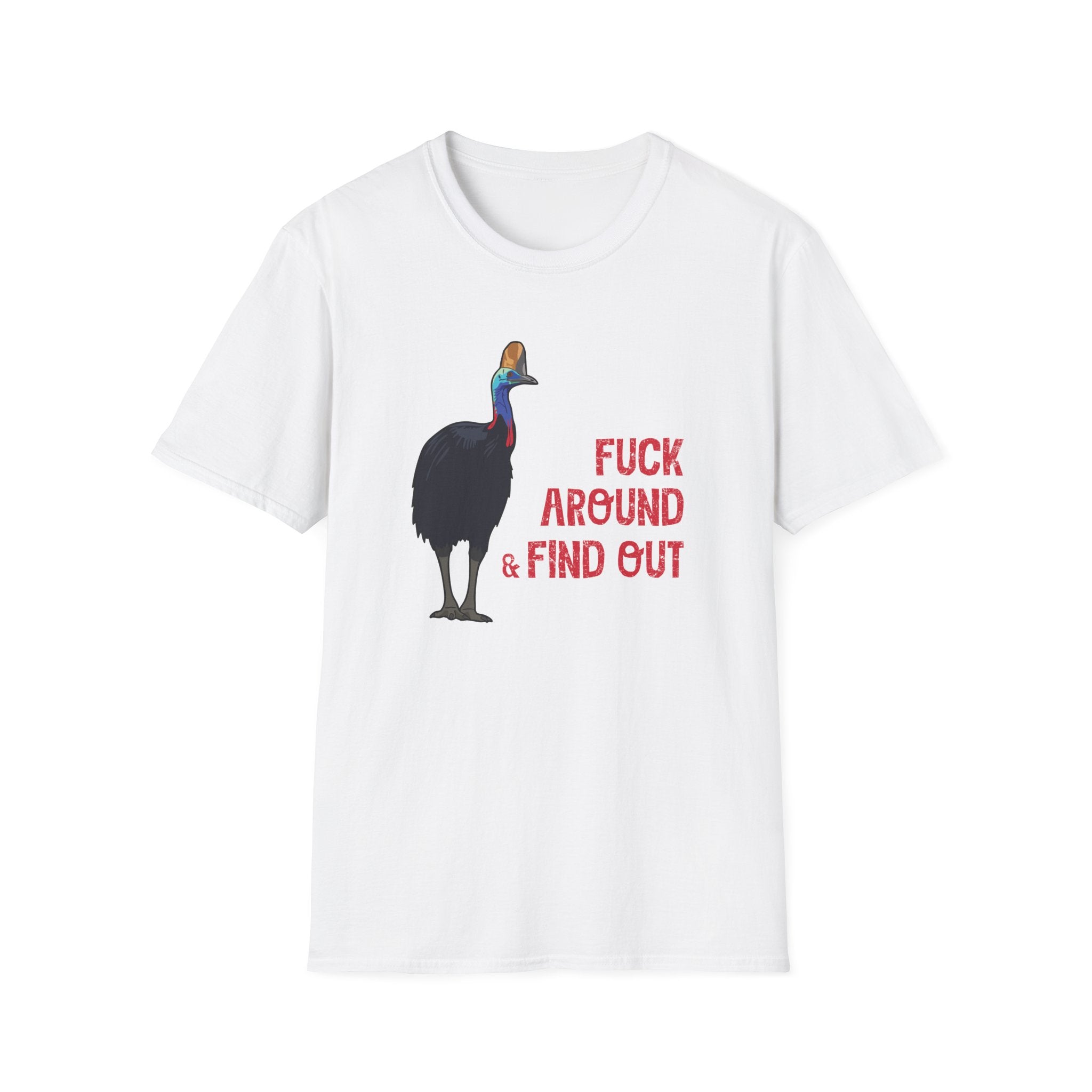 "F#ck Around & Find Out" Cassowary Graphic T-Shirt