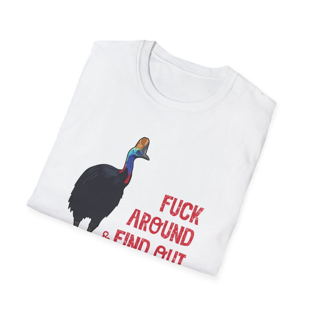 "F#ck Around & Find Out" Cassowary Graphic T-Shirt