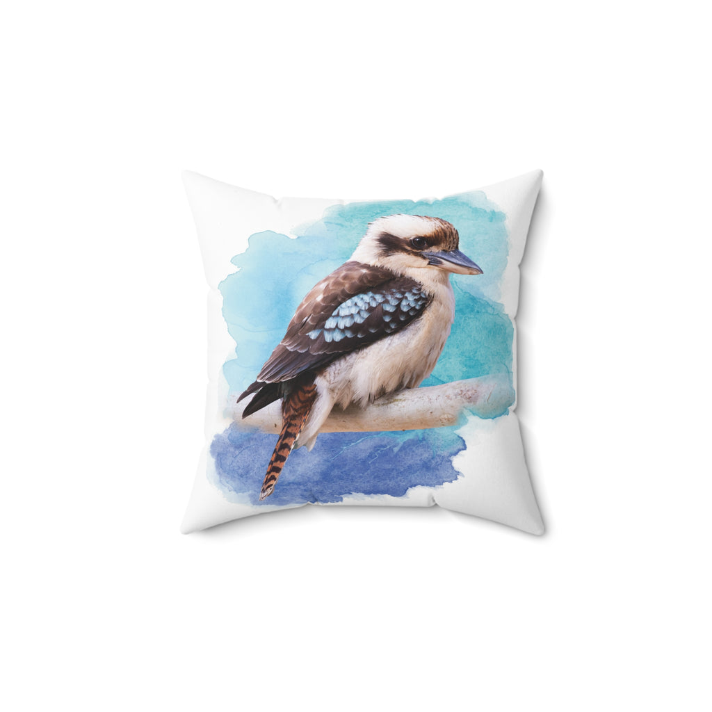Laughing Kookaburra Spun Polyester Square Pillow