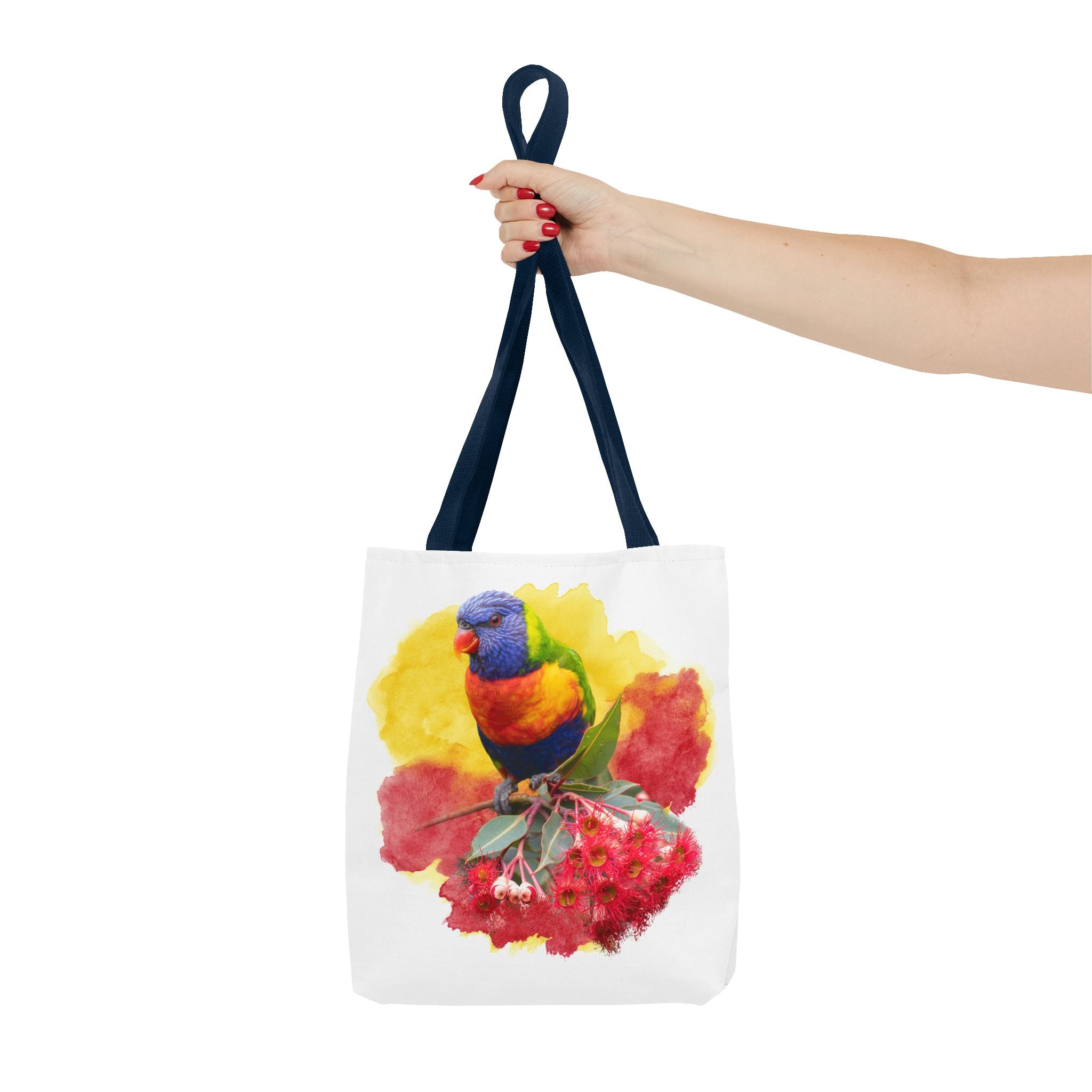 Rainbow Lorikeet Watercolor Tote Bag – Australian Bird Art Shoulder Bag