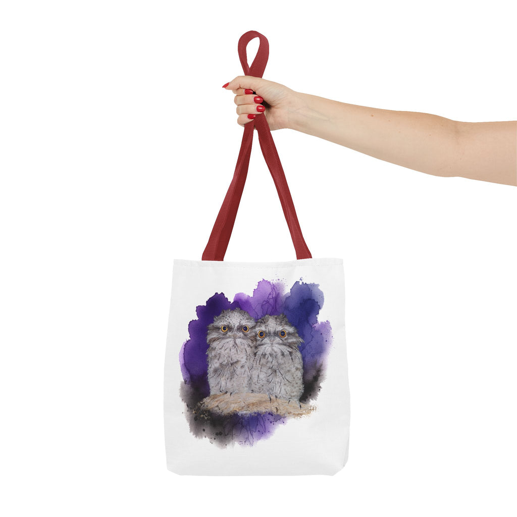 Tawny Frogmouth Watercolor Tote Bag – Australian Bird Art Shoulder Bag
