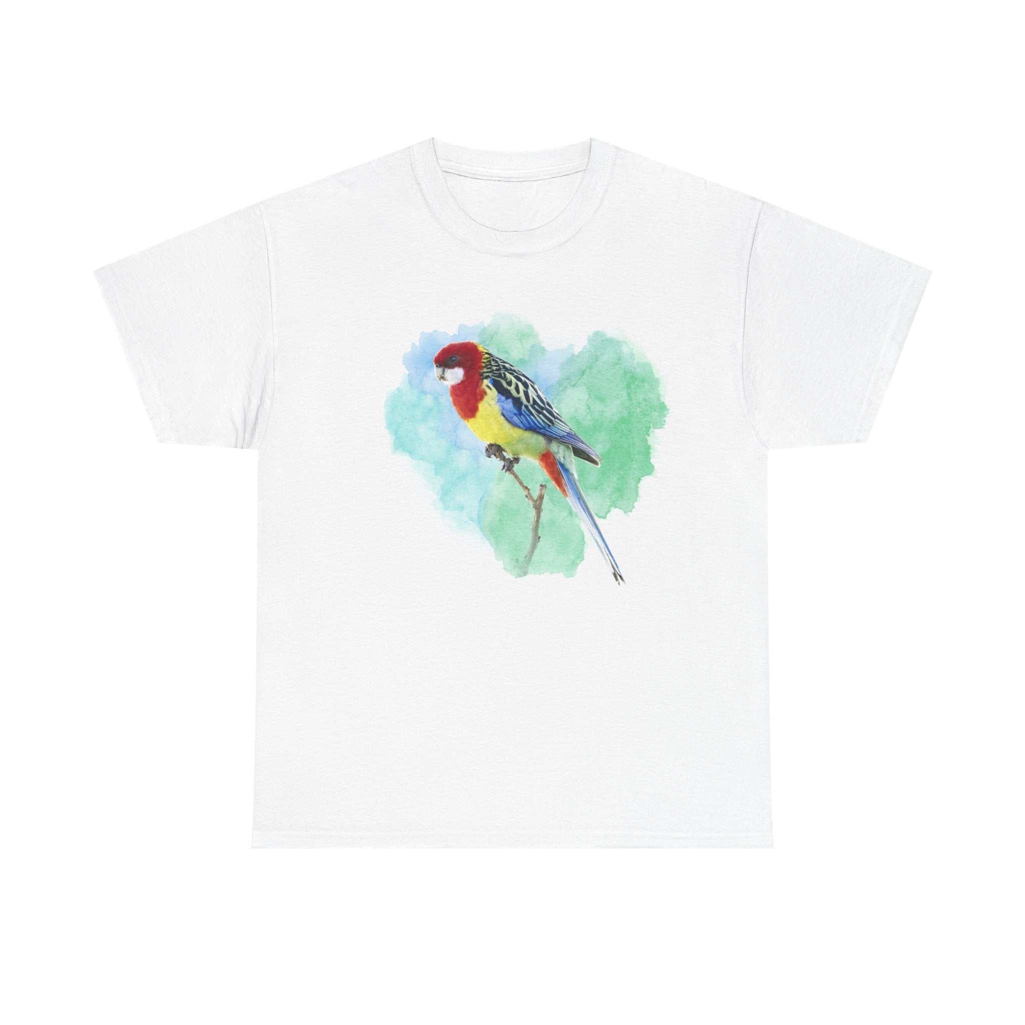 Eastern Rosella Watercolor Tee — Bird Lover T-Shirt