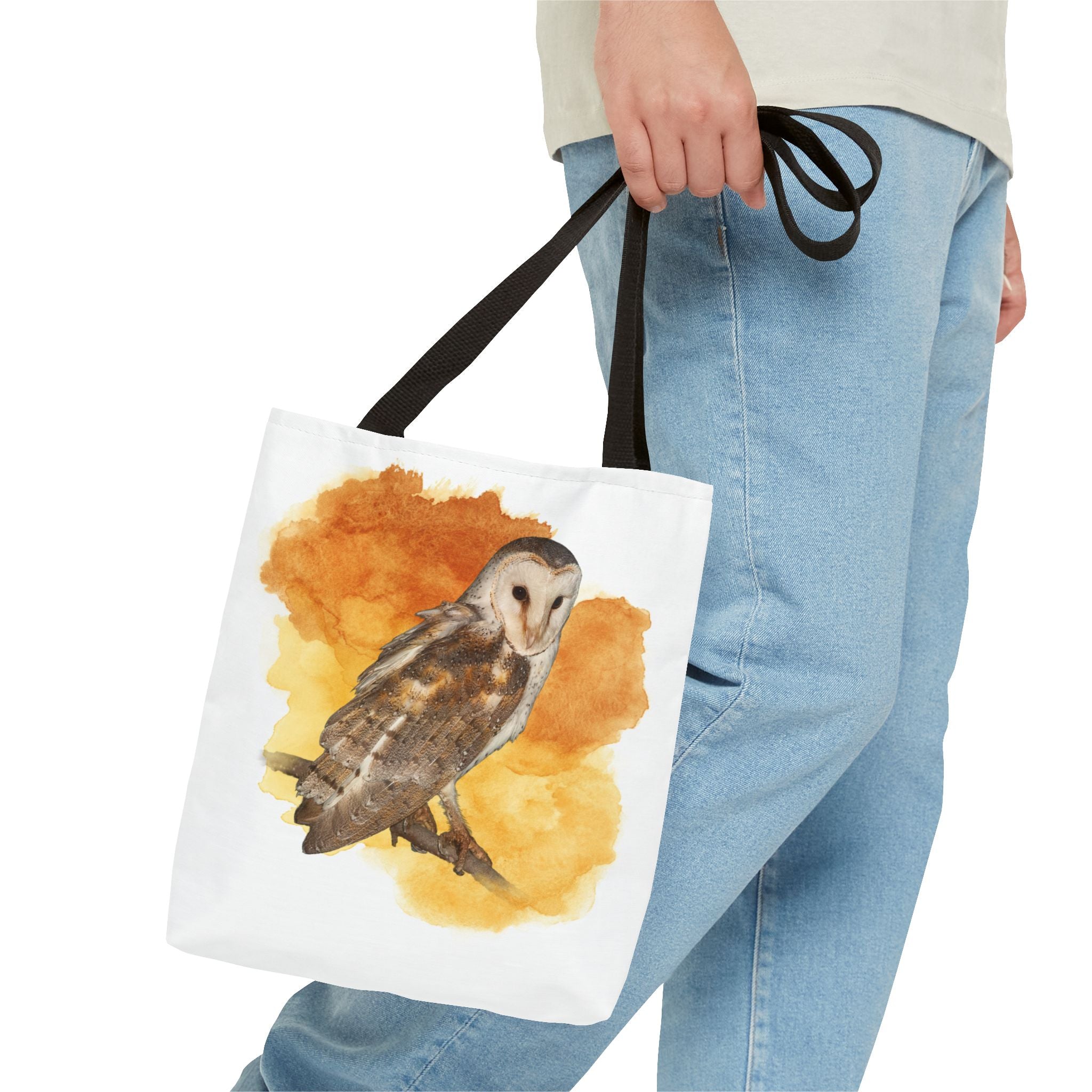 Eastern Barn Owl Watercolor Tote Bag – Australian Bird Art Shoulder Bag