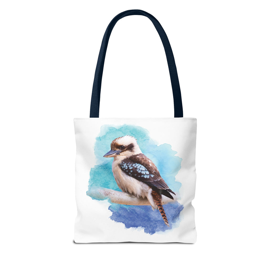 Laughing Kookaburra Watercolor Tote Bag – Australian Bird Art Shoulder Bag