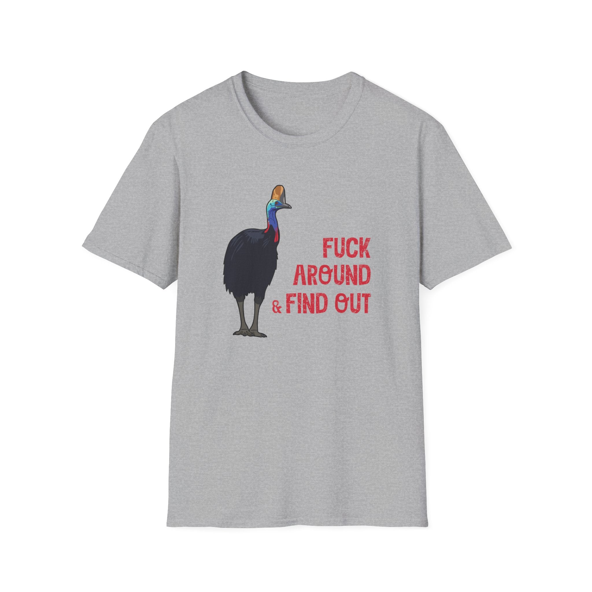"F#ck Around & Find Out" Cassowary Graphic T-Shirt