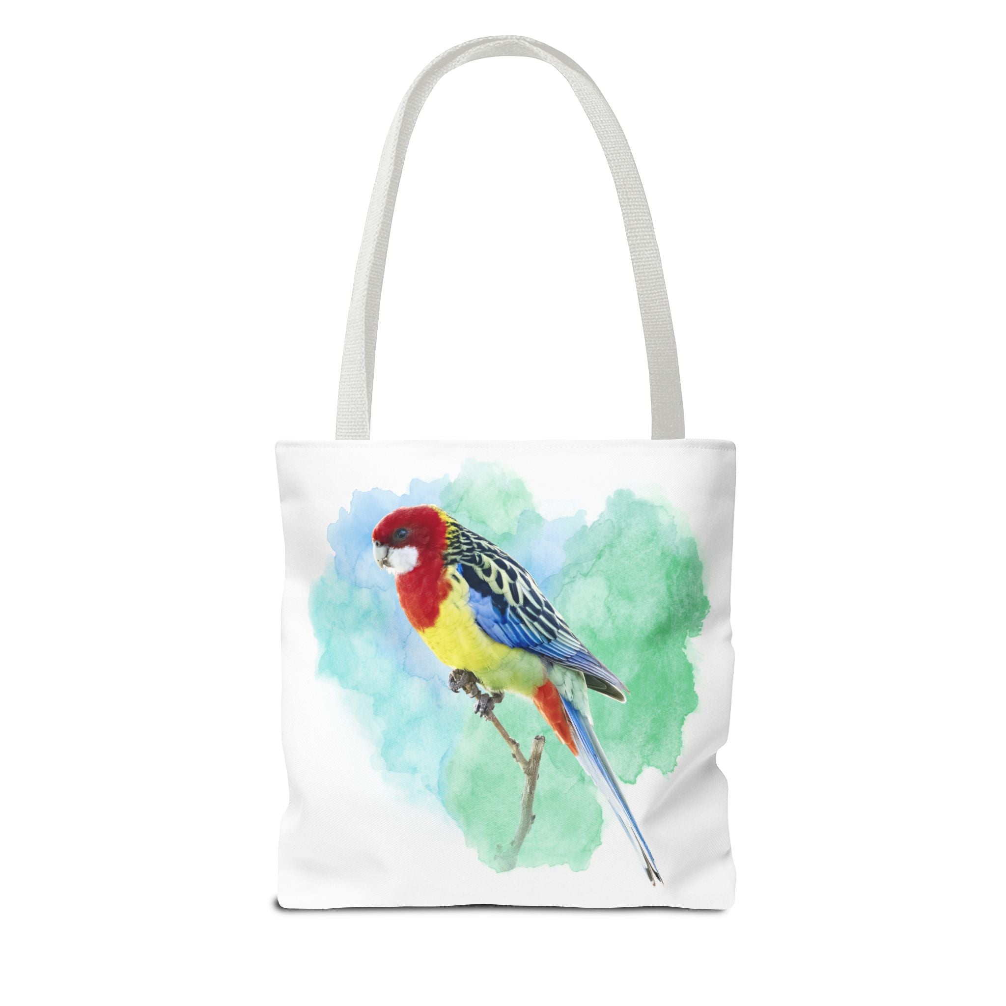 Eastern Rosella Watercolor Tote Bag – Australian Bird Art Shoulder Bag