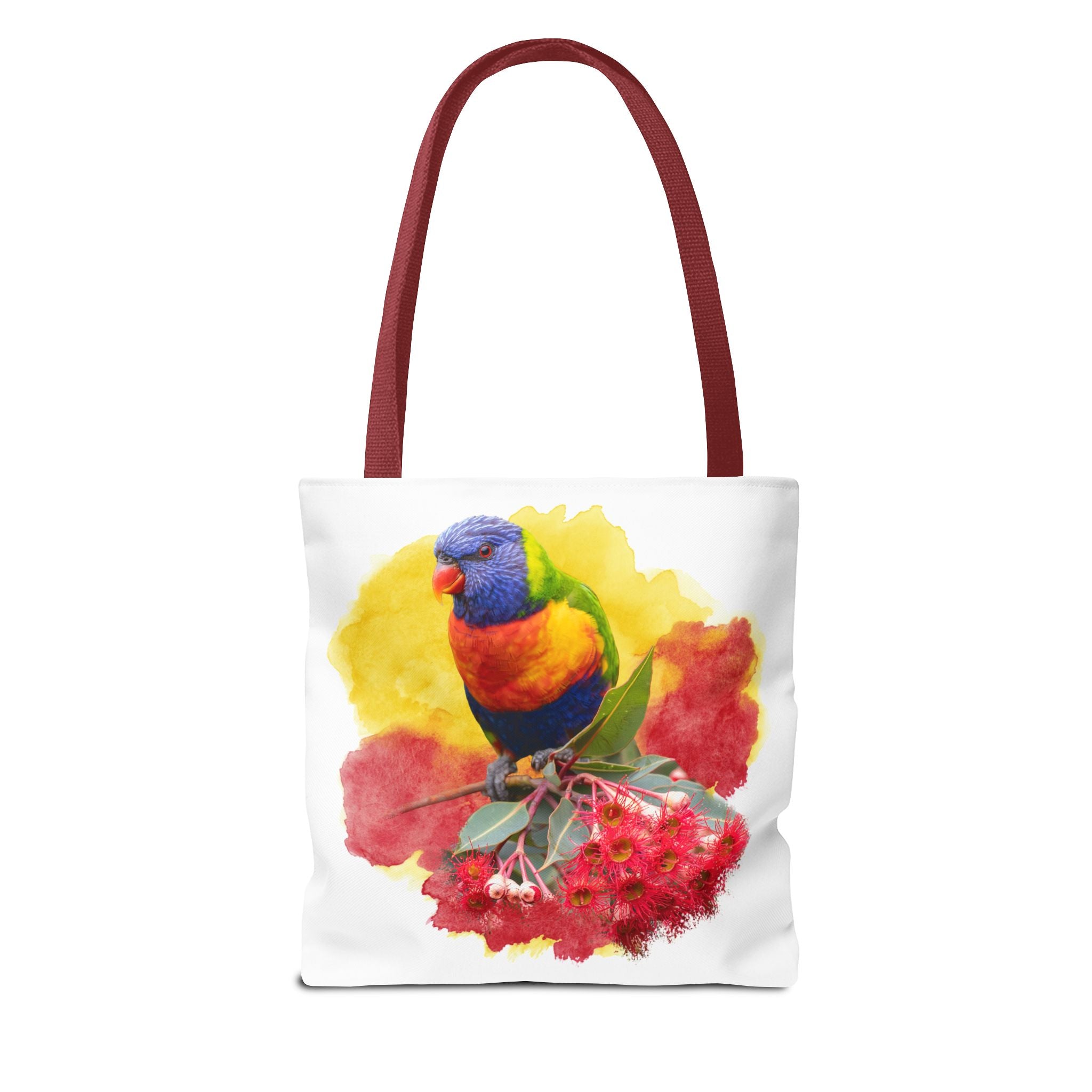 Rainbow Lorikeet Watercolor Tote Bag – Australian Bird Art Shoulder Bag