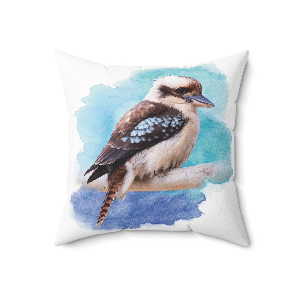 Laughing Kookaburra Spun Polyester Square Pillow