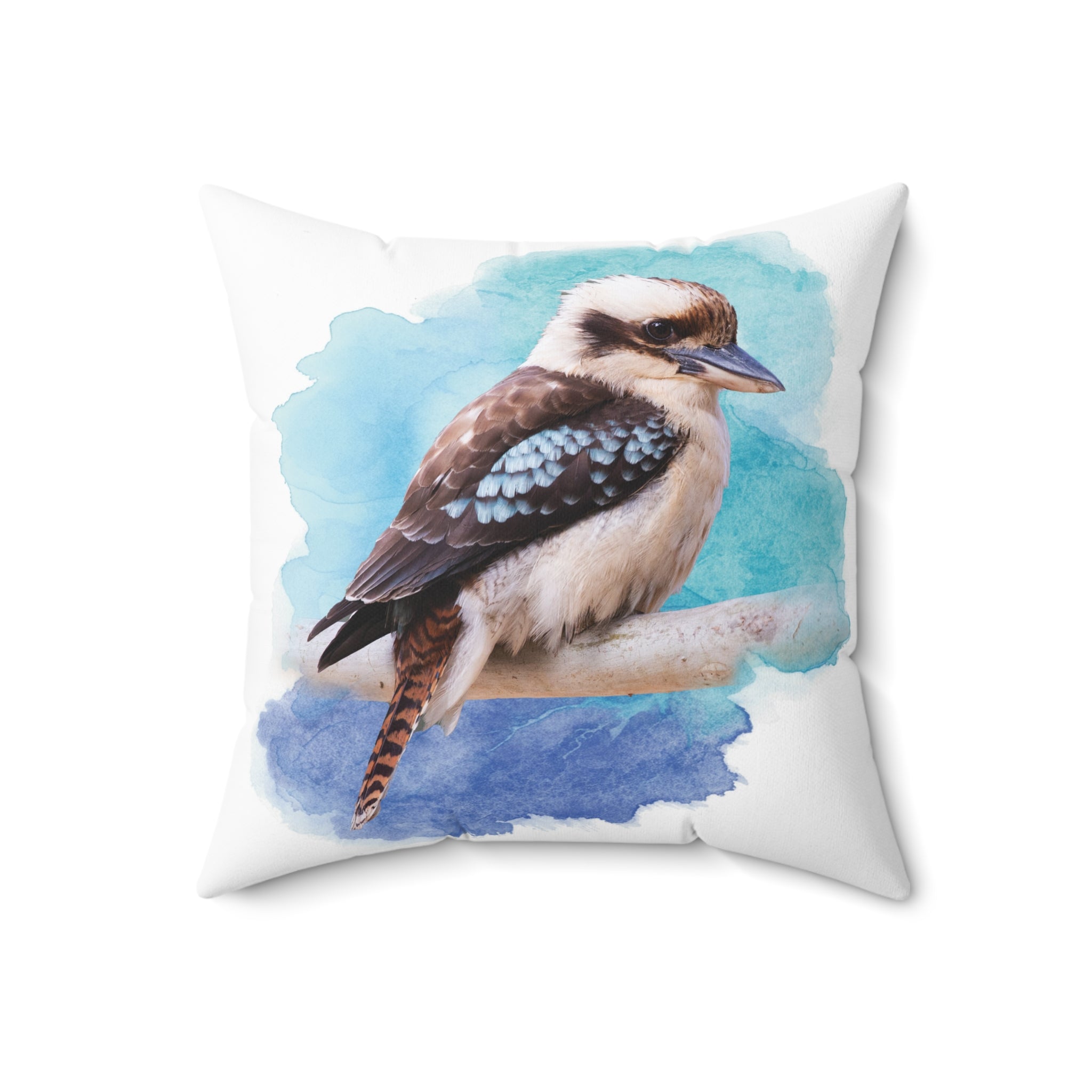 Laughing Kookaburra Spun Polyester Square Pillow