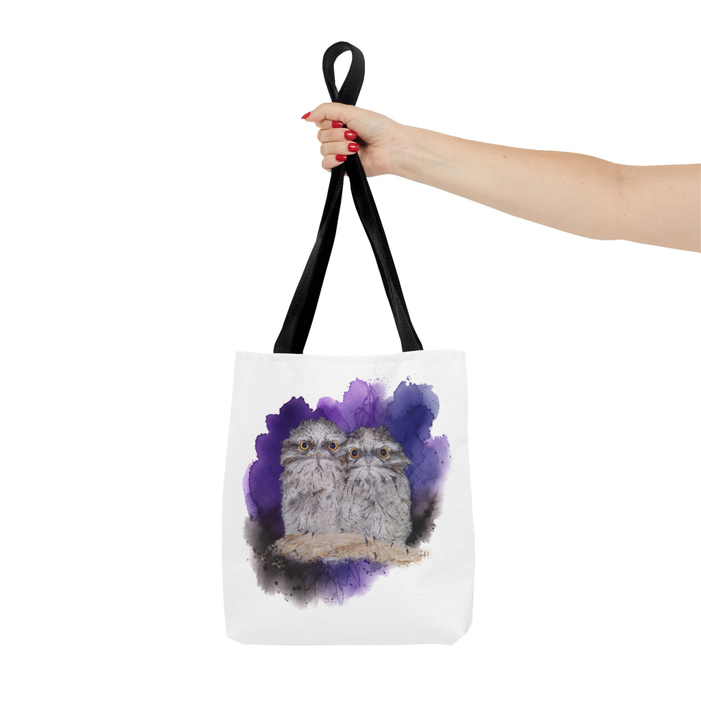 Tawny Frogmouth Watercolor Tote Bag – Australian Bird Art Shoulder Bag