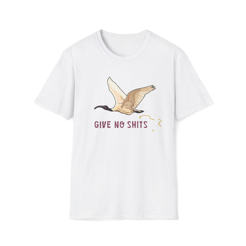 "Give No Shits" Flying Ibis Graphic T-Shirt