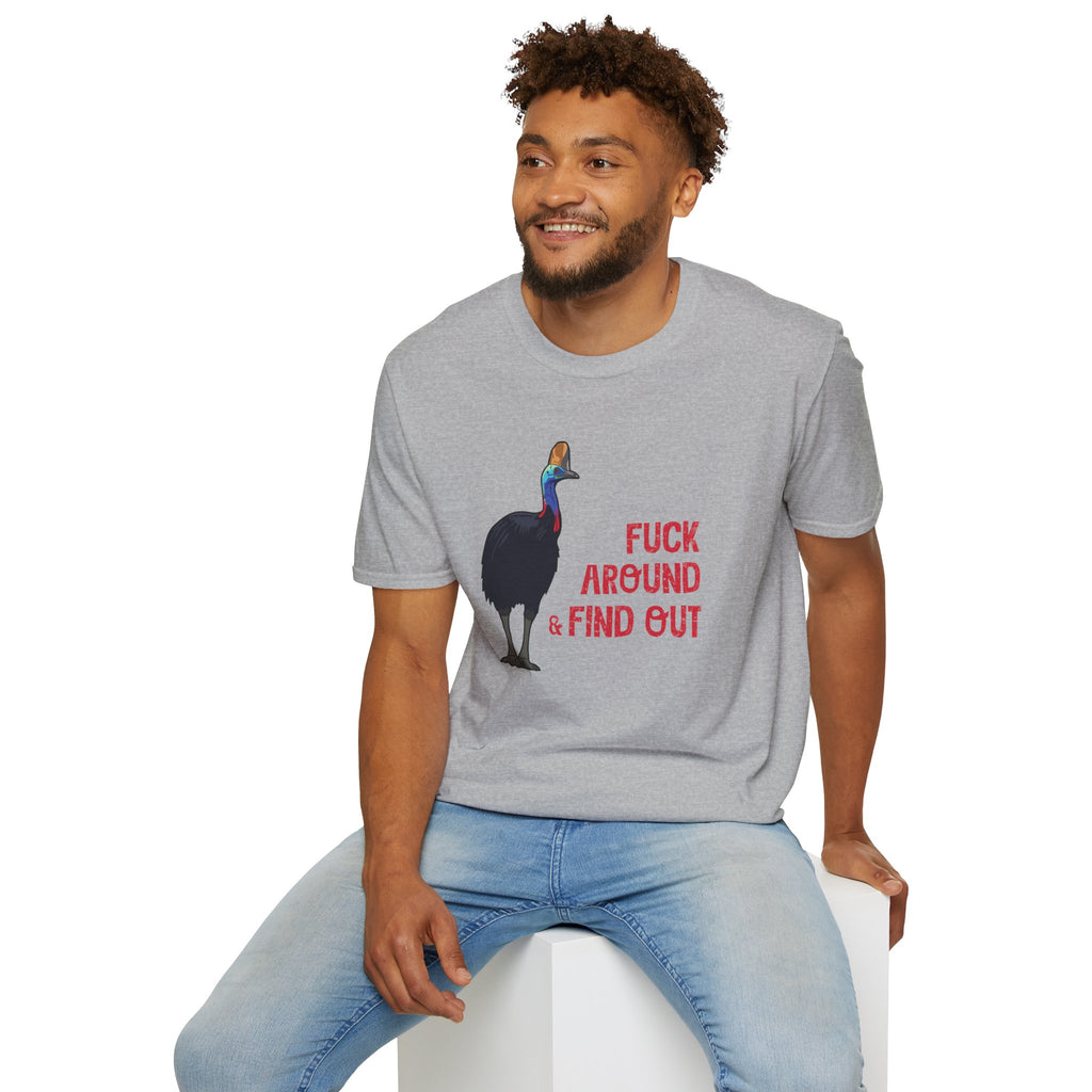 "F#ck Around & Find Out" Cassowary Graphic T-Shirt